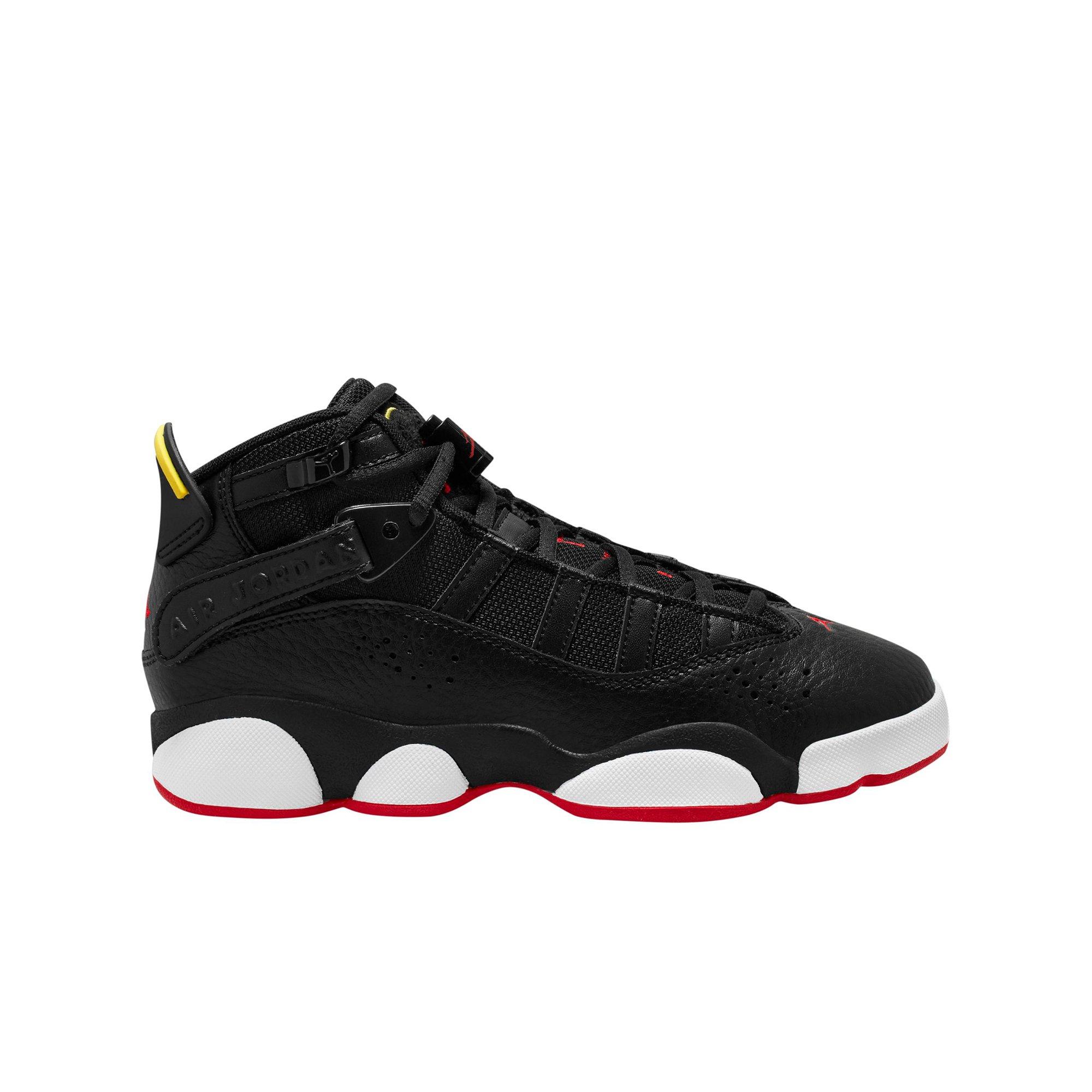 jordans 6 rings black and red