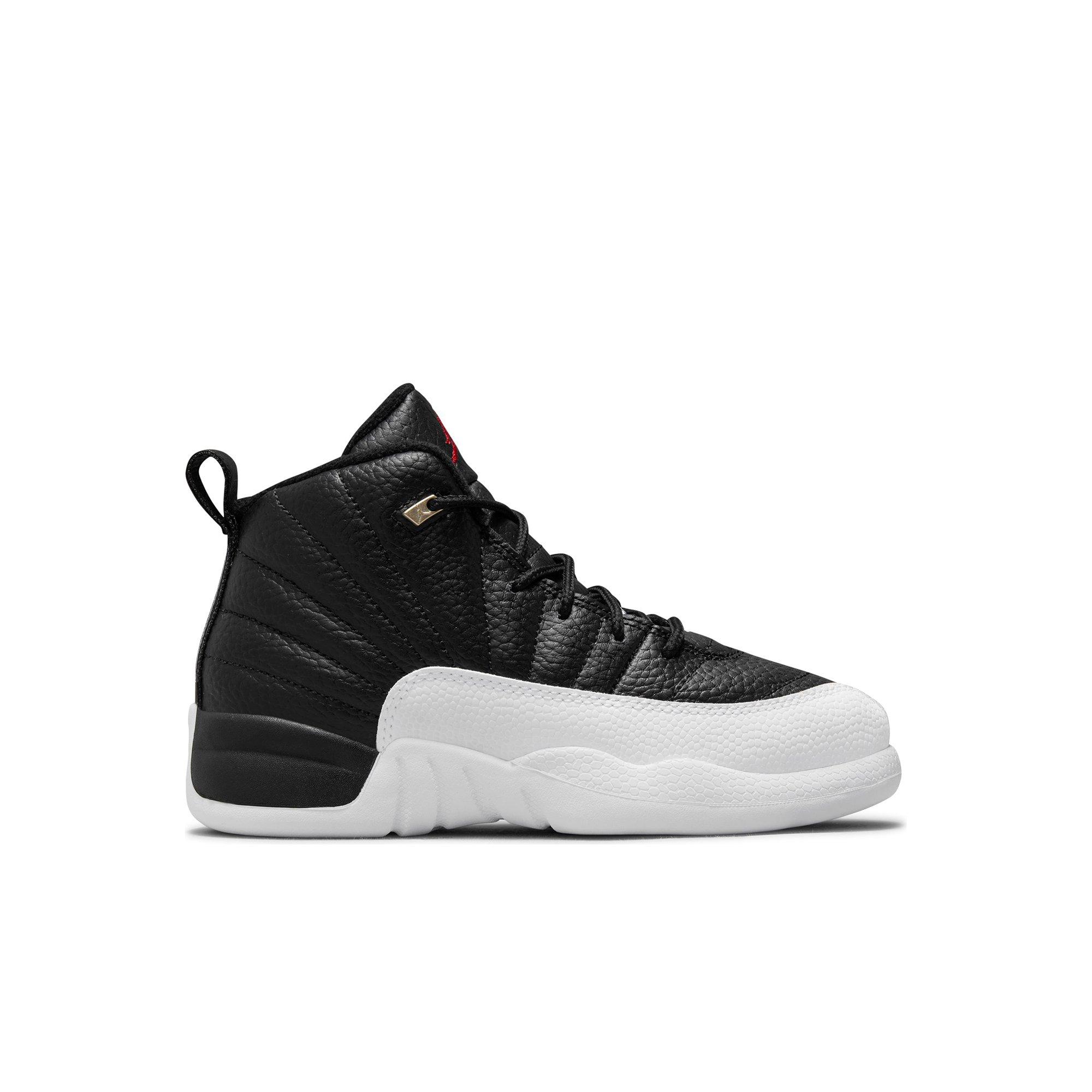 all black jordan 12 preschool