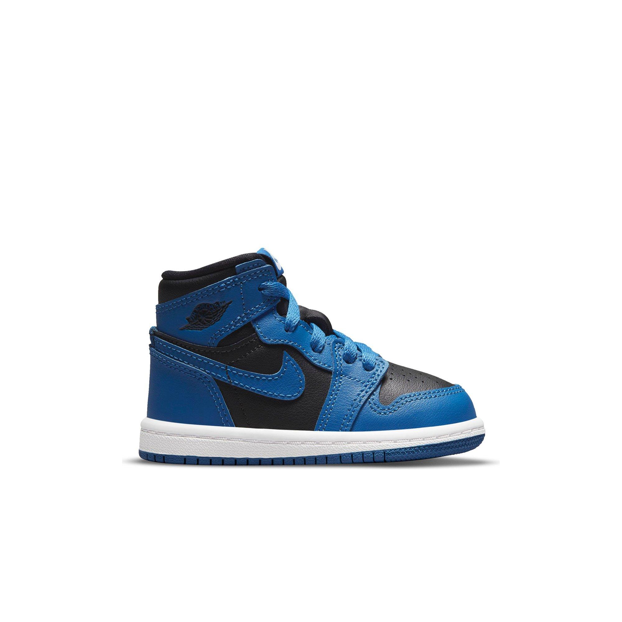 black and blue jordan 1 kids