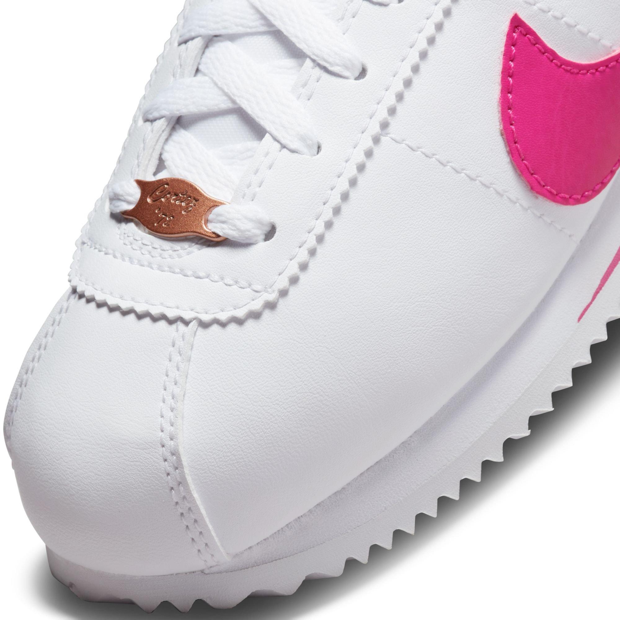 Nike Cortez size 6 Youth / 5.5 Womens White/Pink Shoes 315931-161