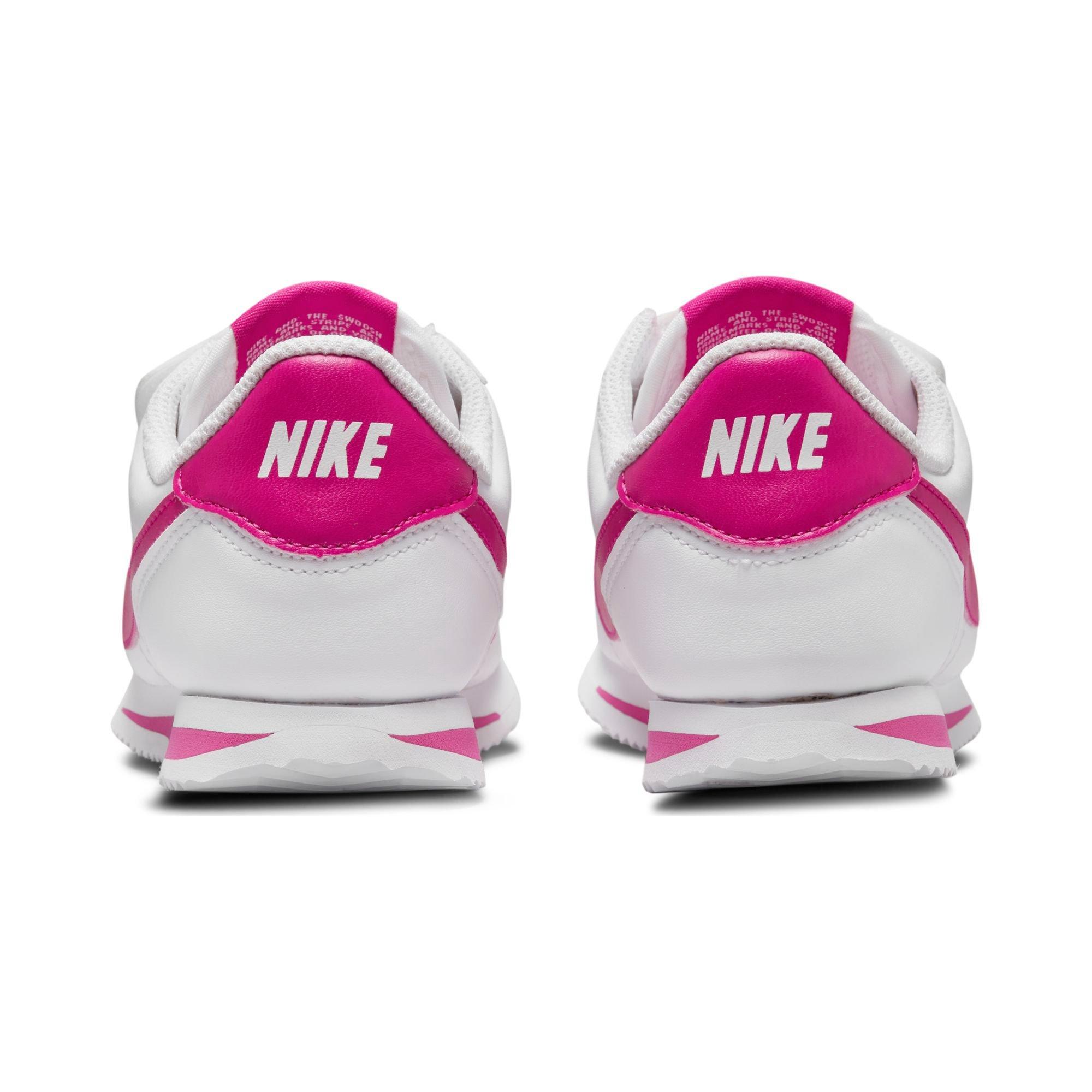 Nike Cortez Basic SL Preschool Girls' White/Pink Prime Shoe