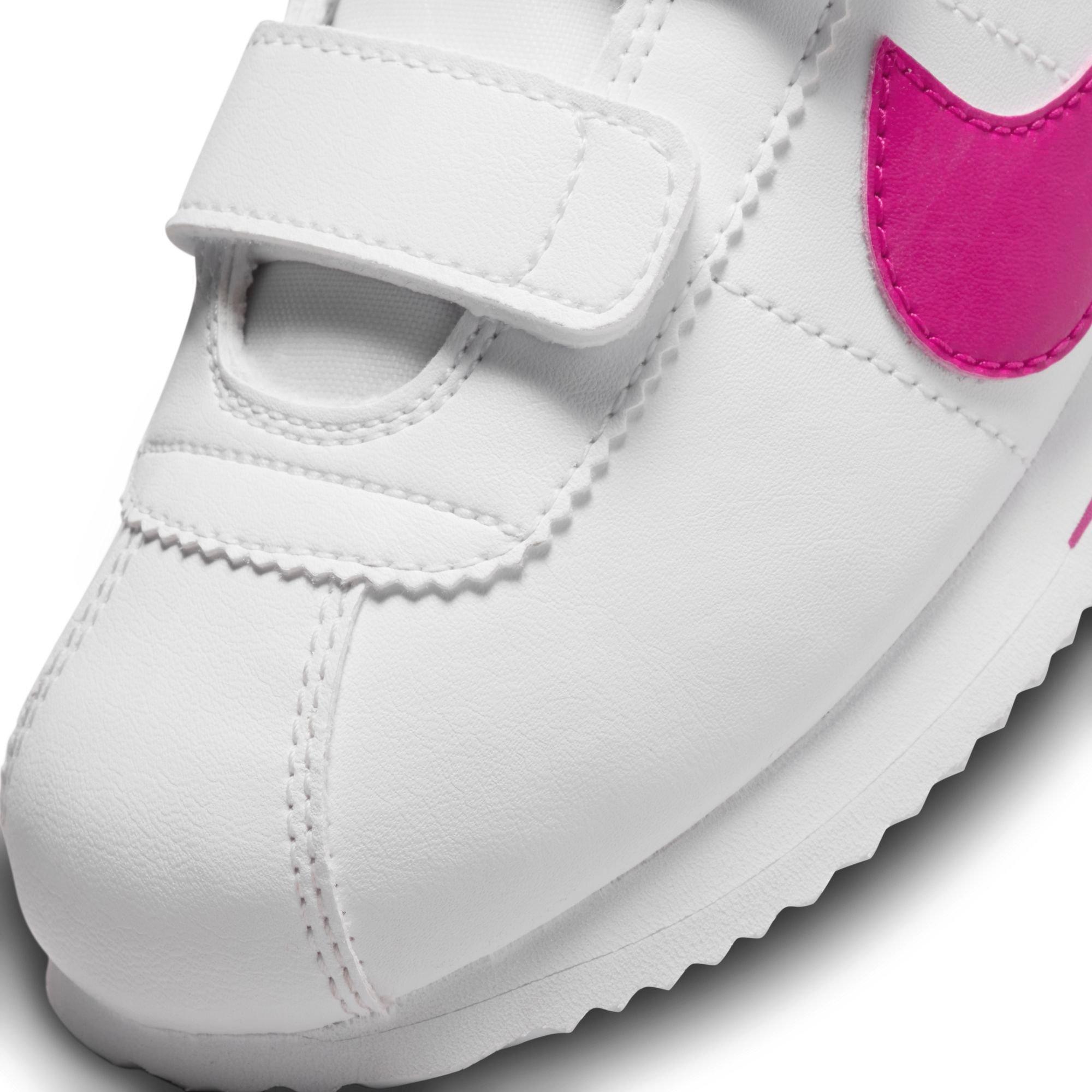 Nike Cortez Basic SL White/Pink Prime Preschool Girls' Shoe