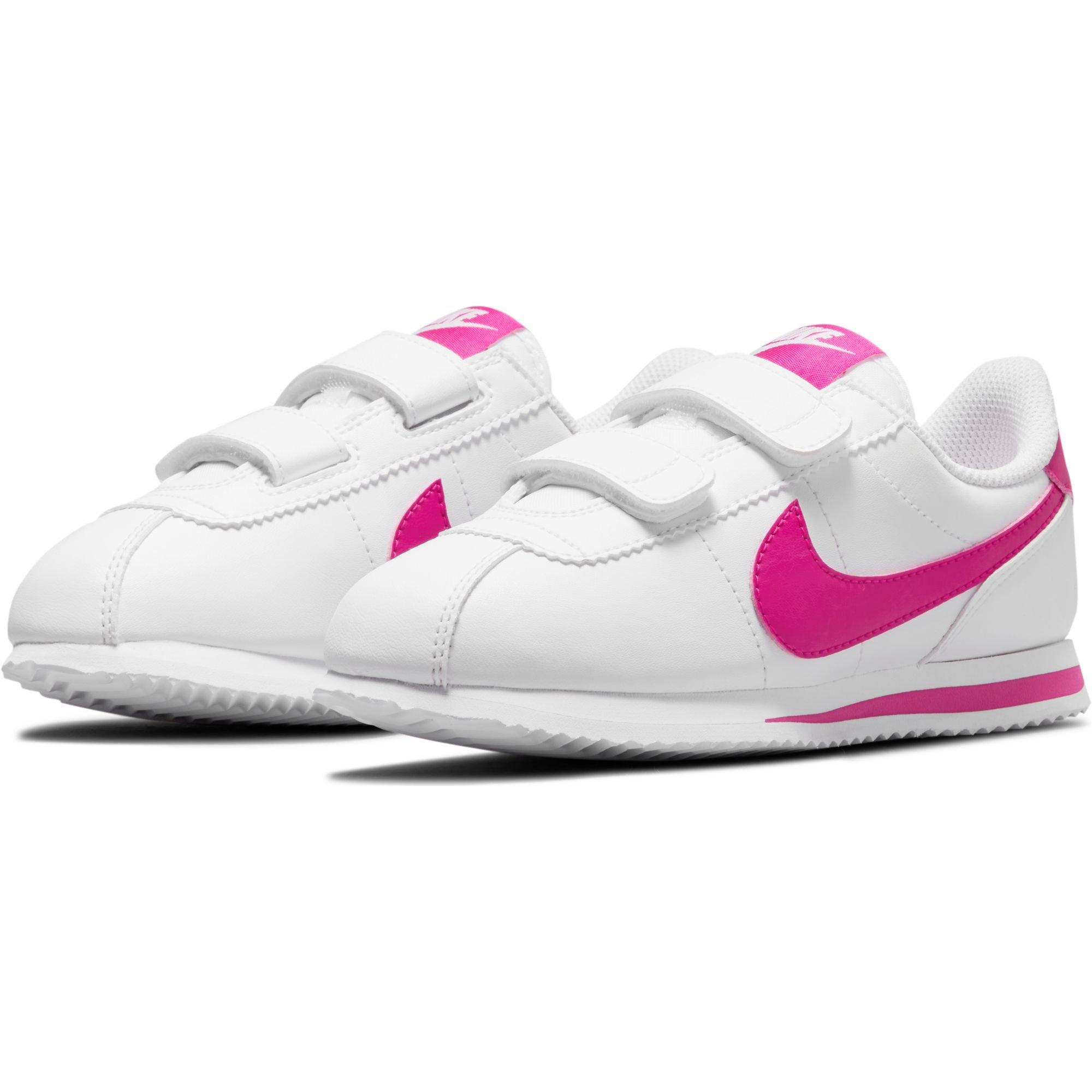 GS) Nike Cortez Basic SL 'White Hyper Pink' 904764-107 - KICKS CREW
