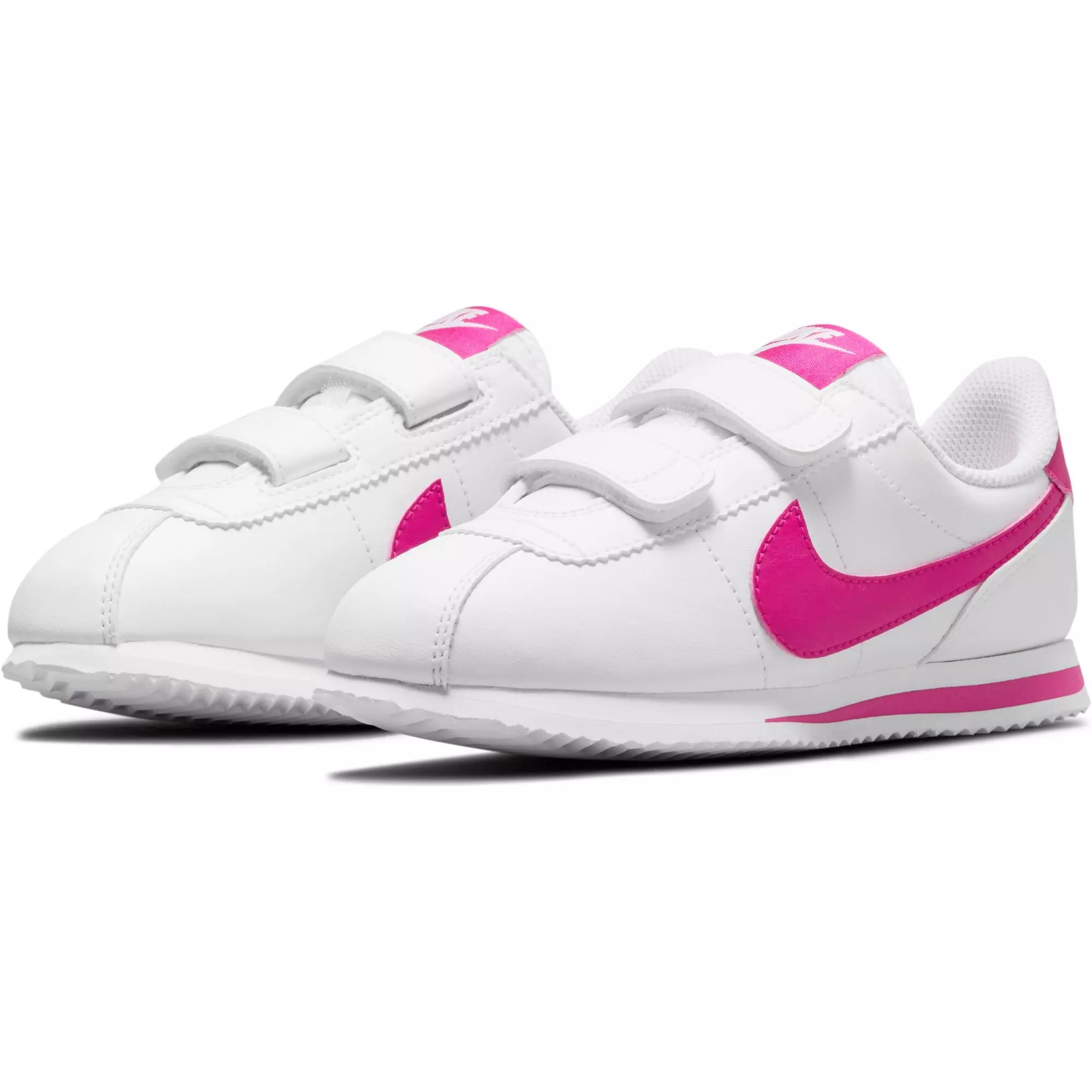 Nike Cortez Basic SL "White/Pink Prime" Preschool Girls' Shoe - WHITE/PINK
