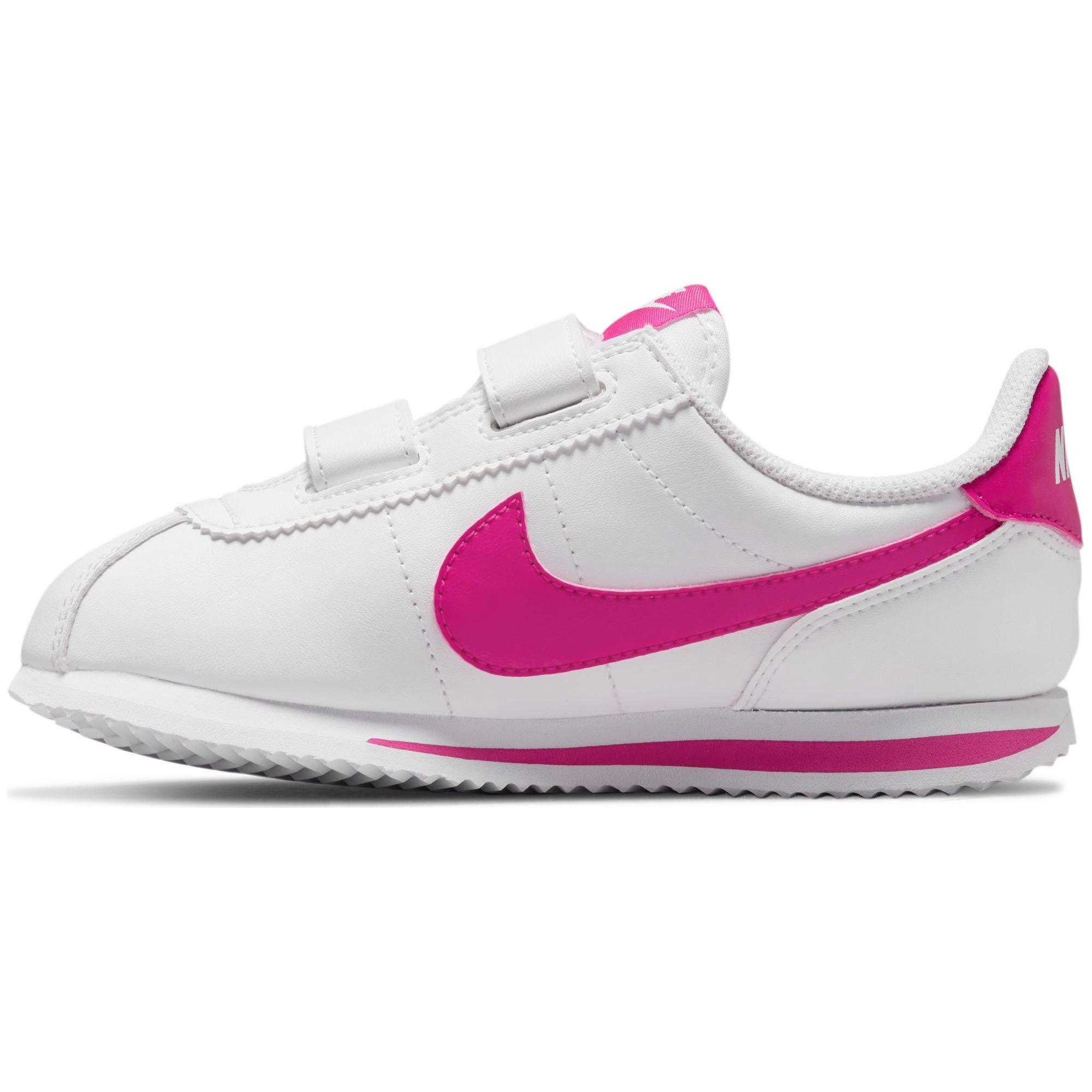 Nike Cortez Basic SL Preschool Girls' "White/Pink Prime" Shoe