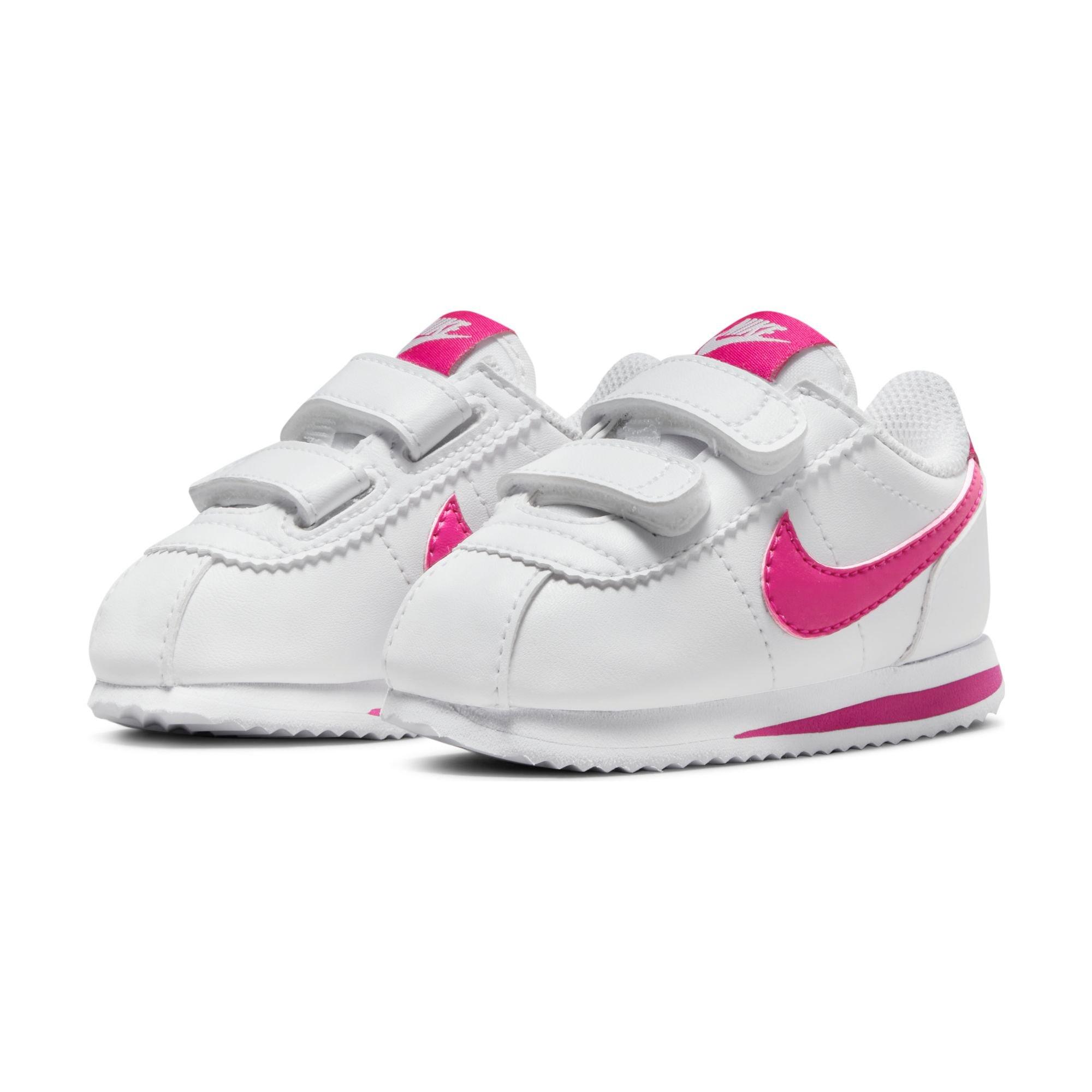 Vintage Nike Cortez classics white & pink low tops 5Y (women's