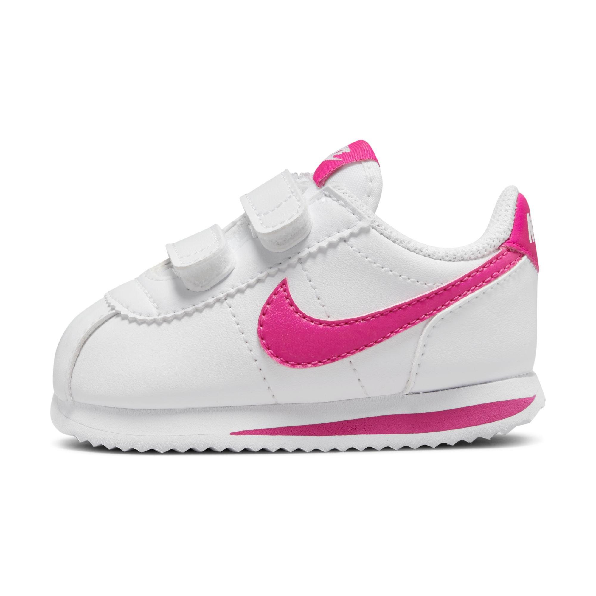 Nike Cortez Basic SL White Pink Prime Toddler Girls Shoe Hibbett