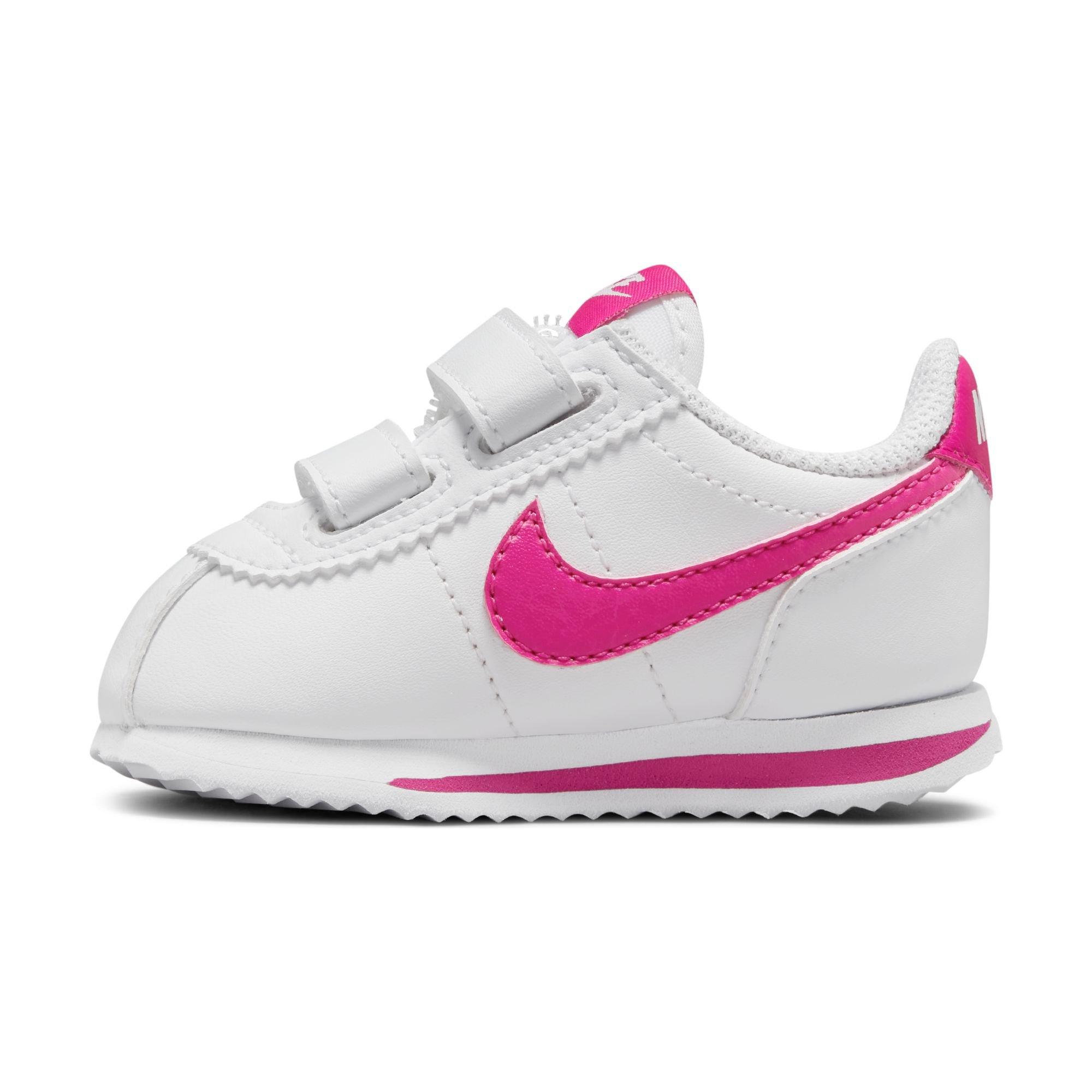 cobre Muy enojado comentario Nike Cortez Basic SL "White/Pink Prime" Toddler Girls' Shoe