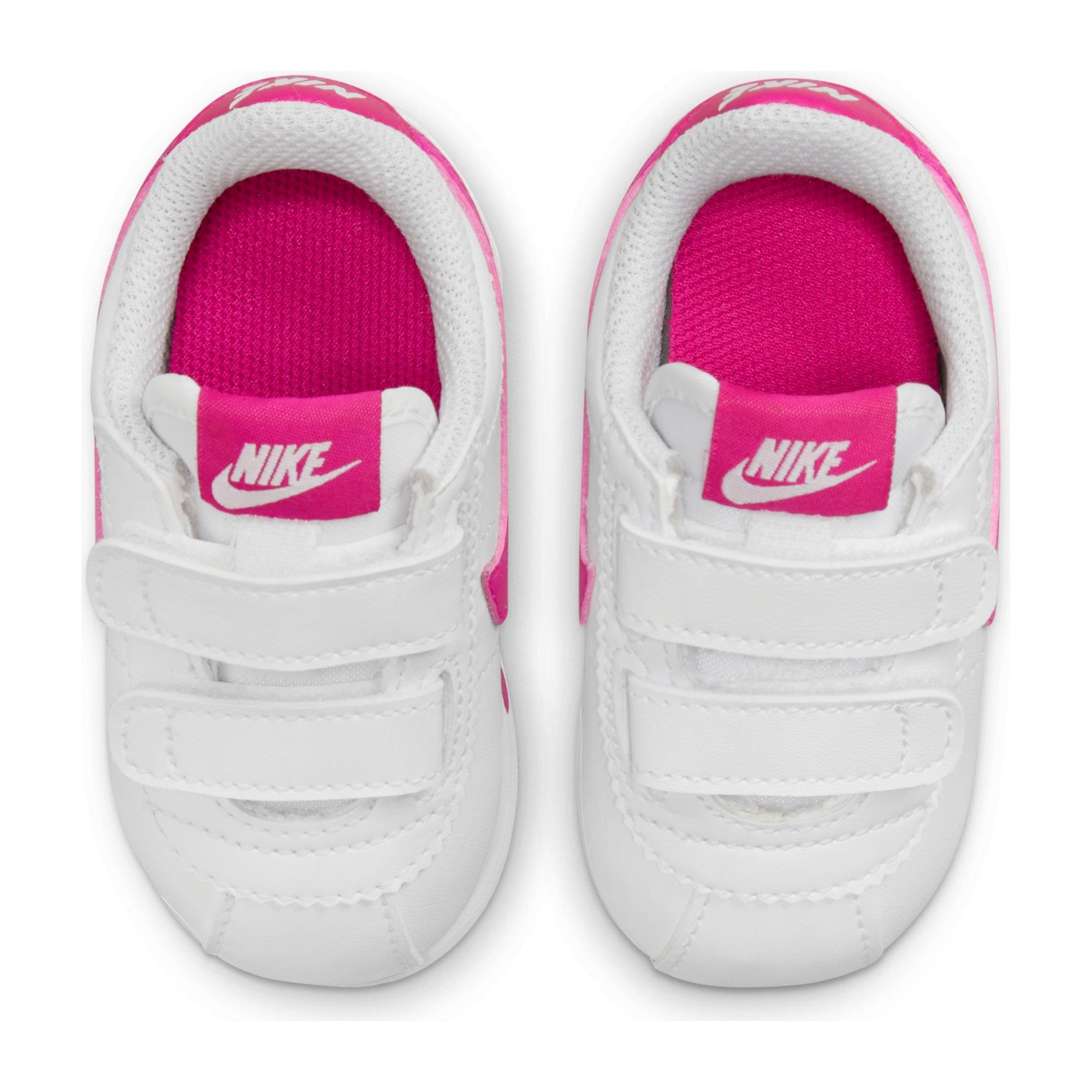 Nike Cortez Basic SL White/Pink Prime Preschool Girls' Shoe