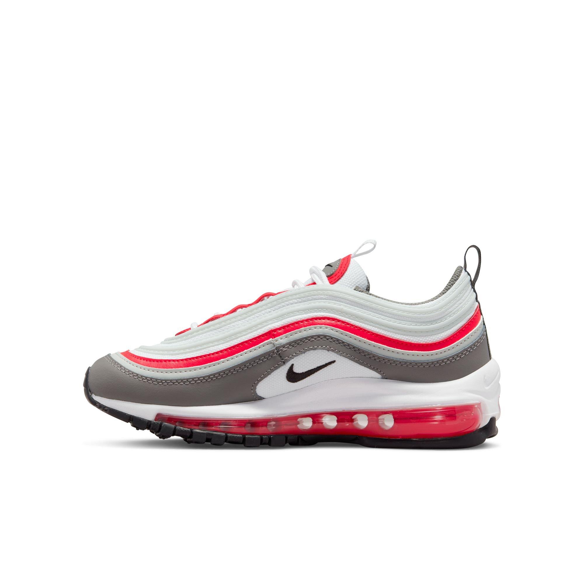 Nike Boys Air Max 97 - Shoes White/Volt Size 04.0