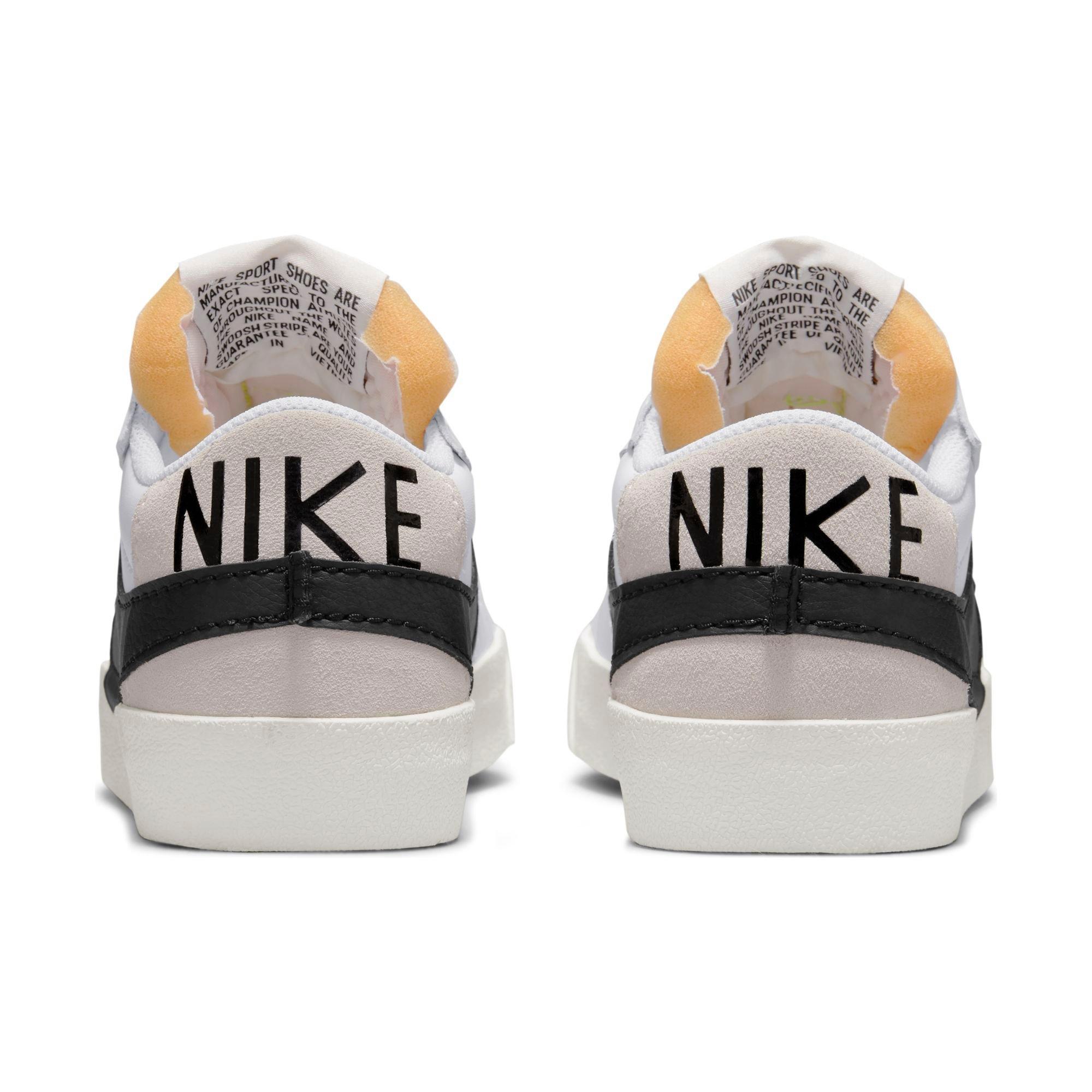 Nike Blazer Low '77 Jumbo "White/Black/Sail" Men's Shoe - WHITE/BLACK Thumbnail View 6