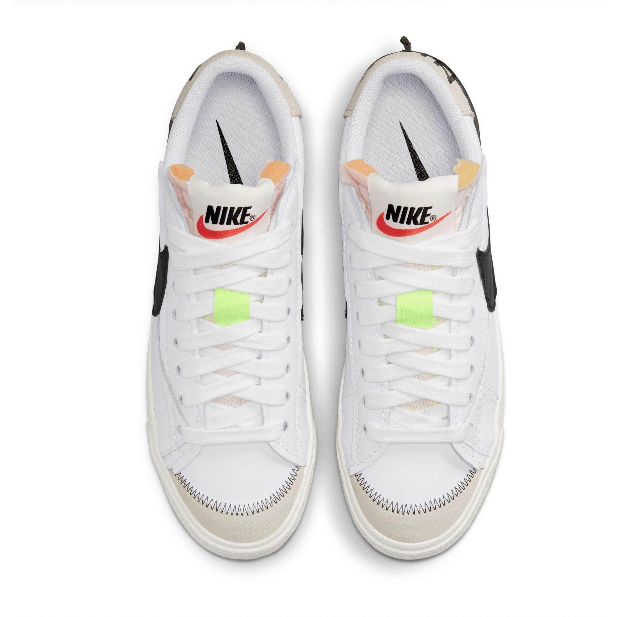 Nike Blazer Low '77 Jumbo "White/Black/Sail" Men's Shoe - WHITE/BLACK Thumbnail View 7