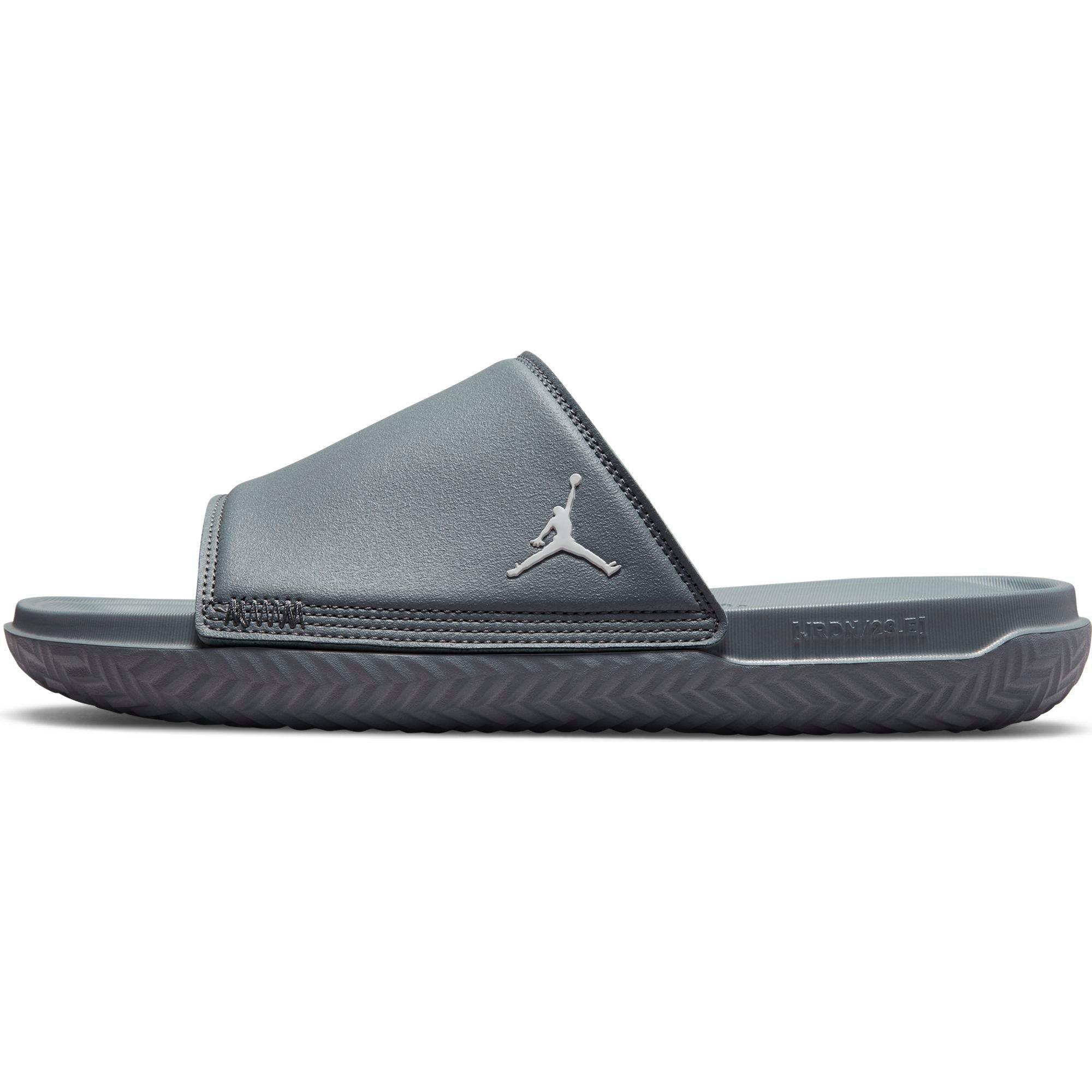 Gray jordan outlet slides