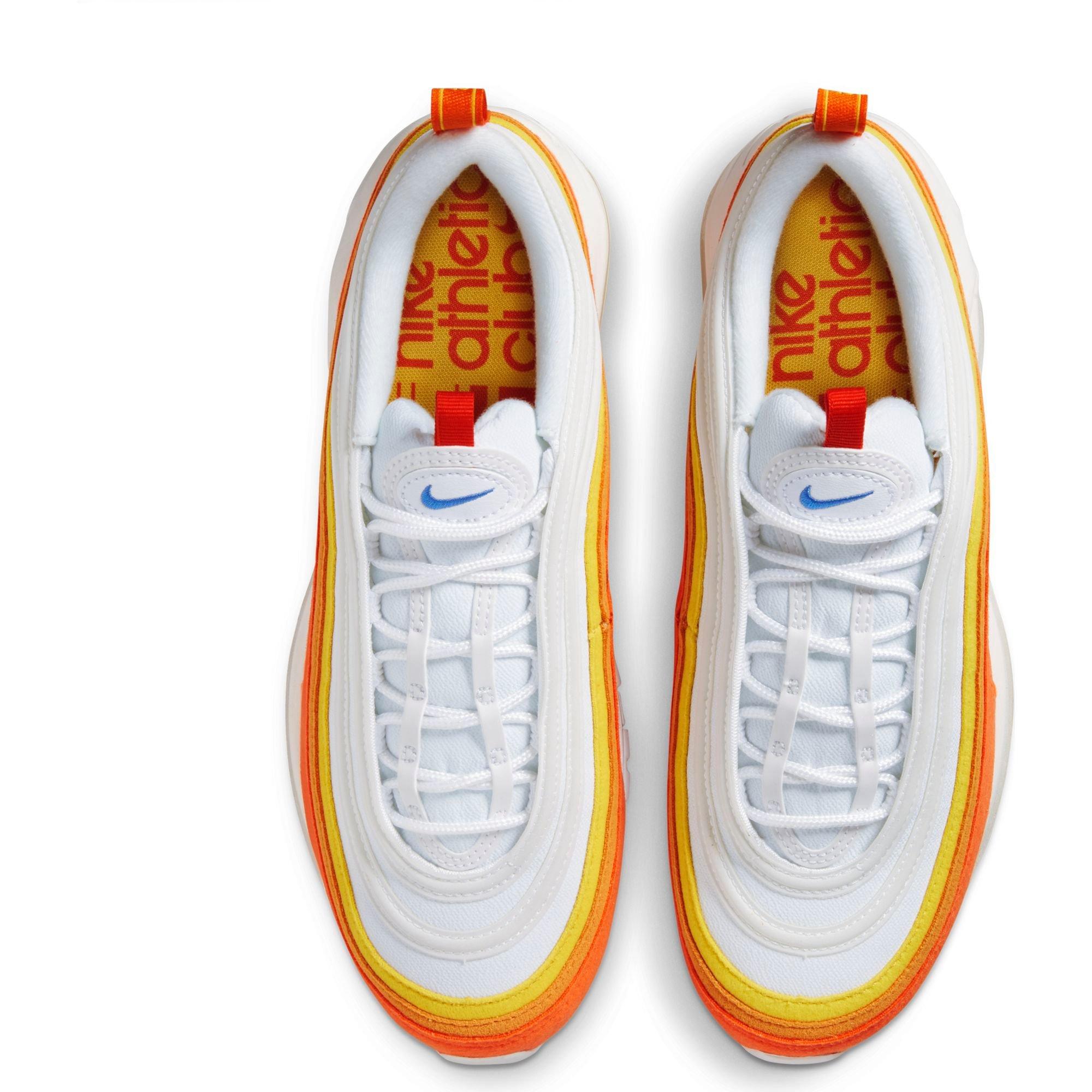 Nike air max 97 2025 mens white and orange