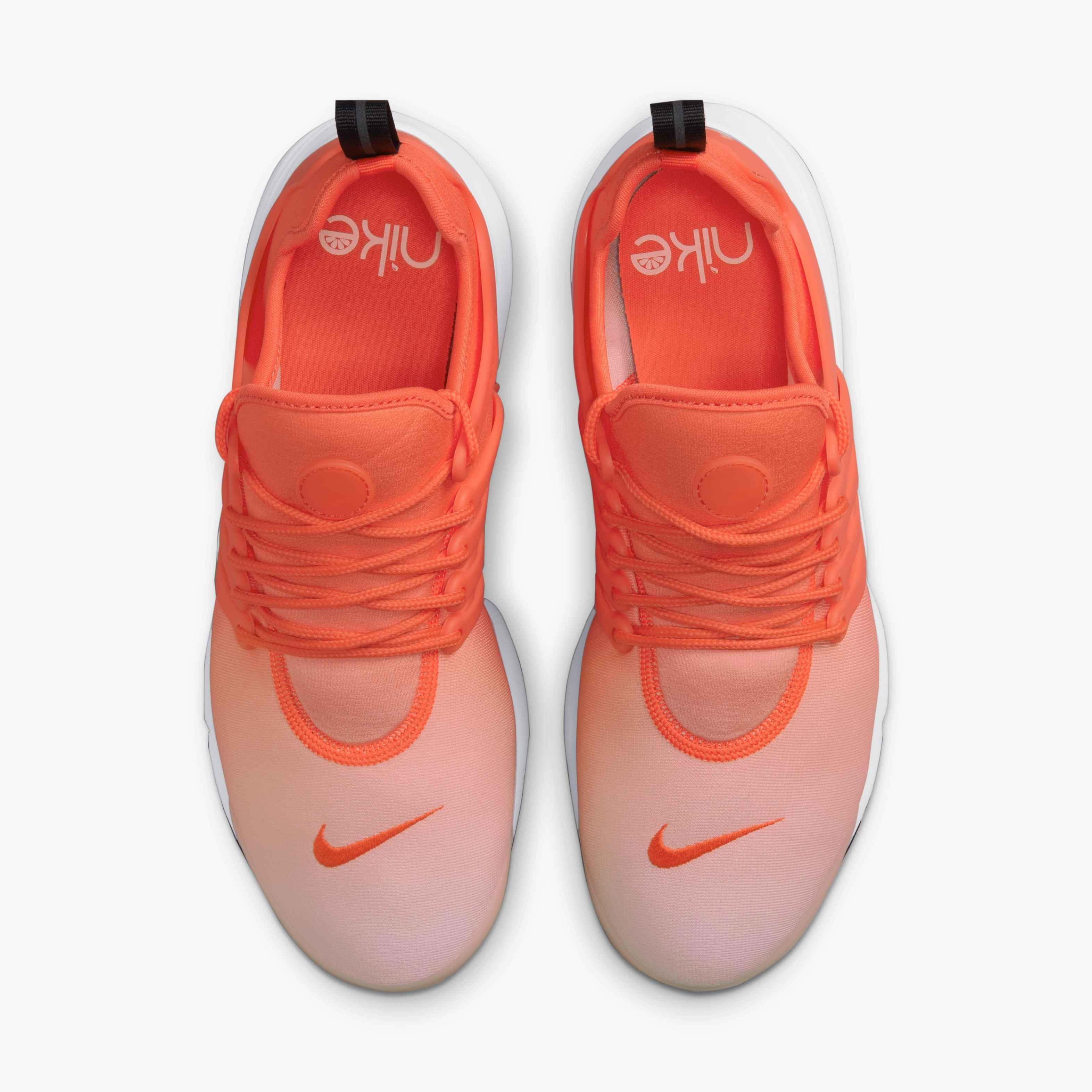 Orange nike presto store womens