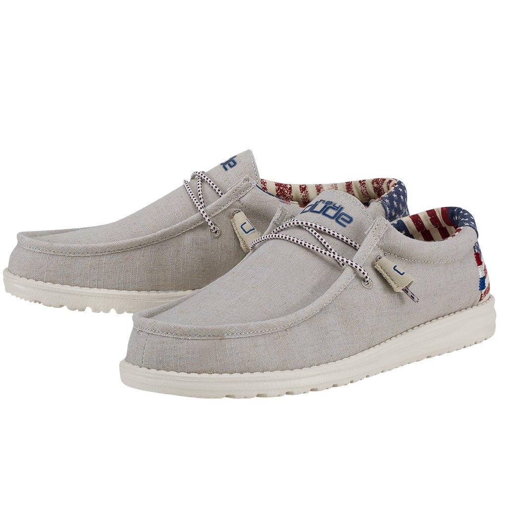 Hey Dude Wally Sox Classic "Patriotic" Men's Shoe - Hibbett | City Gear