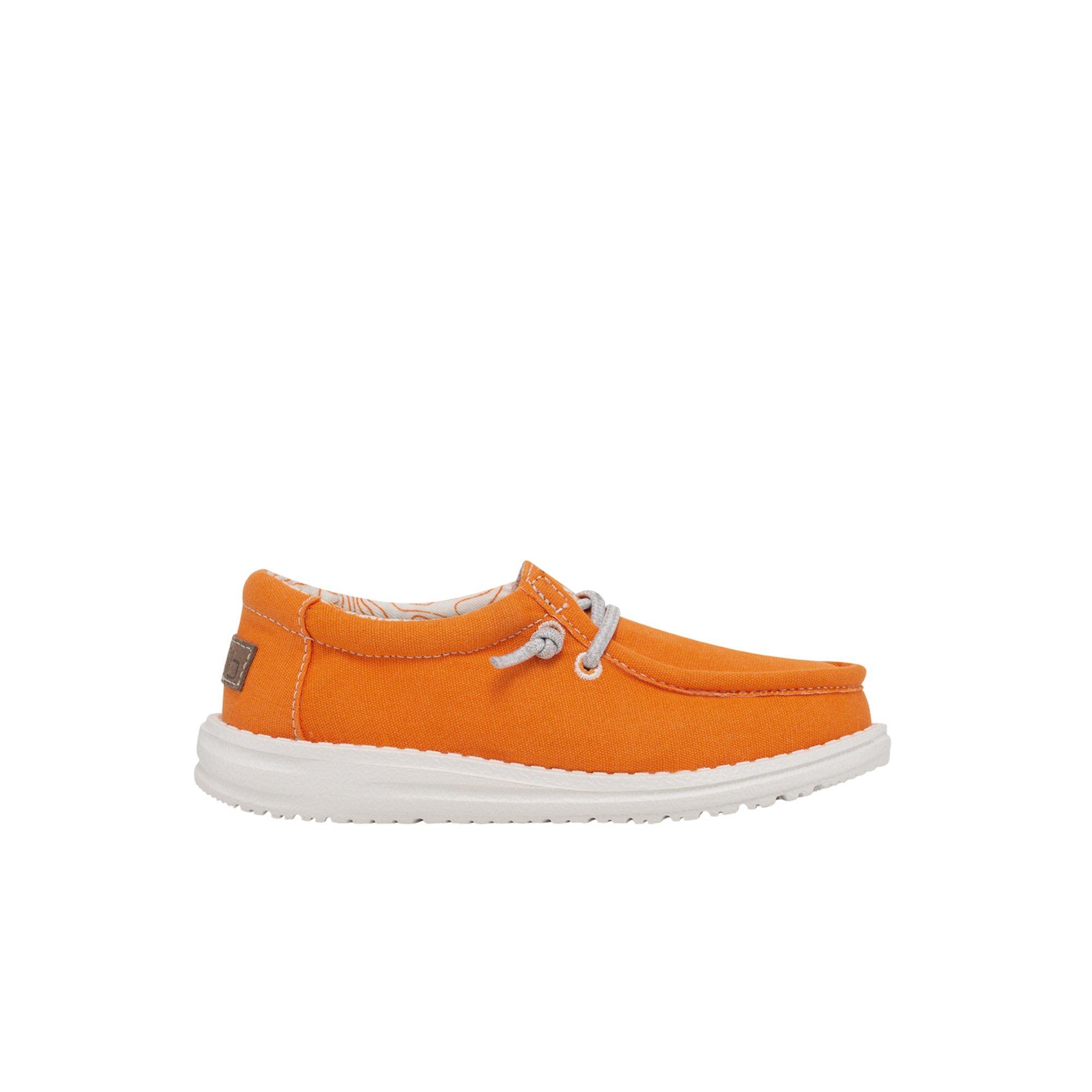 Hey Dude Wally "Fiesta Orange" Preschool Boys' Shoe - ORANGE/WHITE Thumbnail View 1