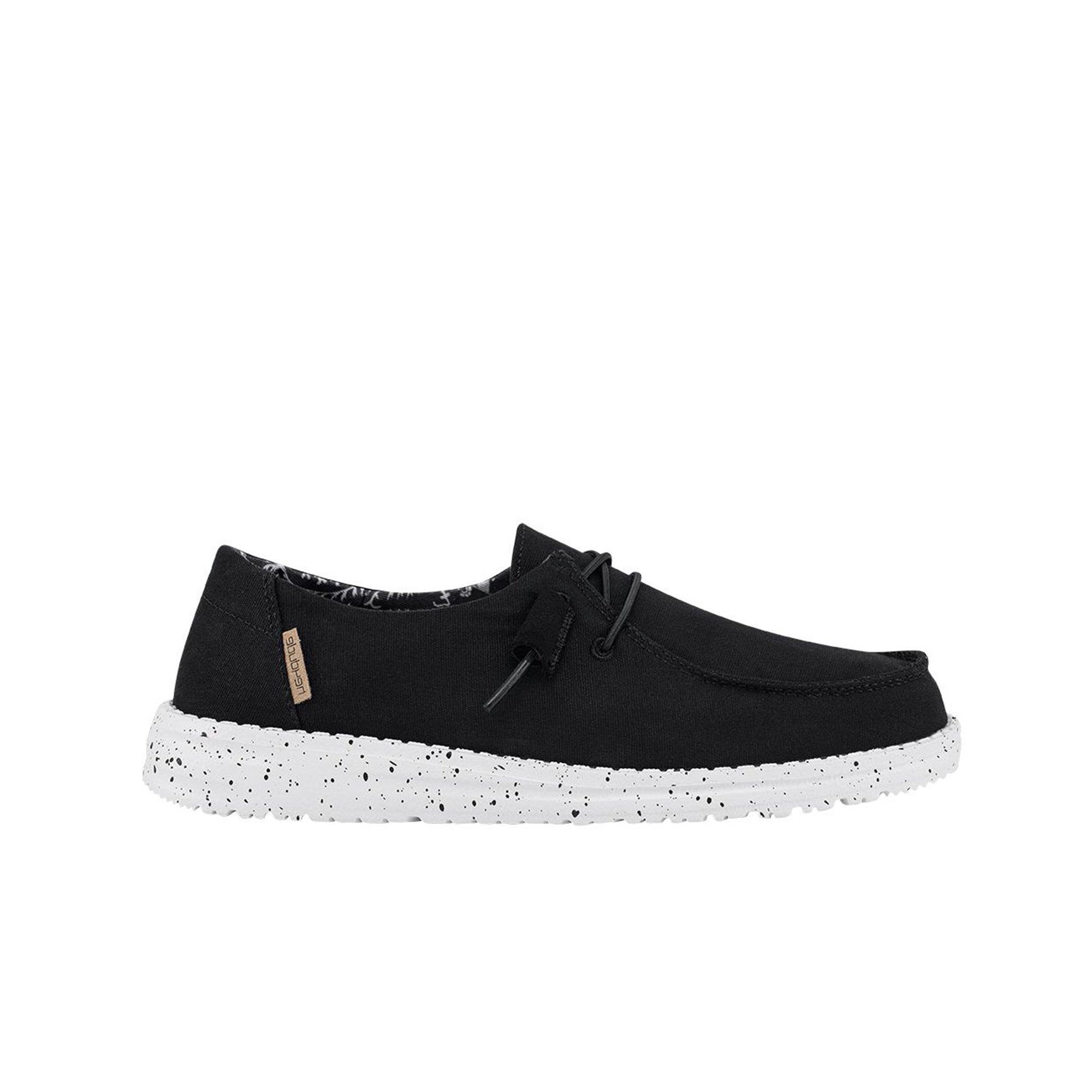 Hey Dude Wendy "Black Odyssey" Women's Shoe - BLACK/WHITE Thumbnail View 1