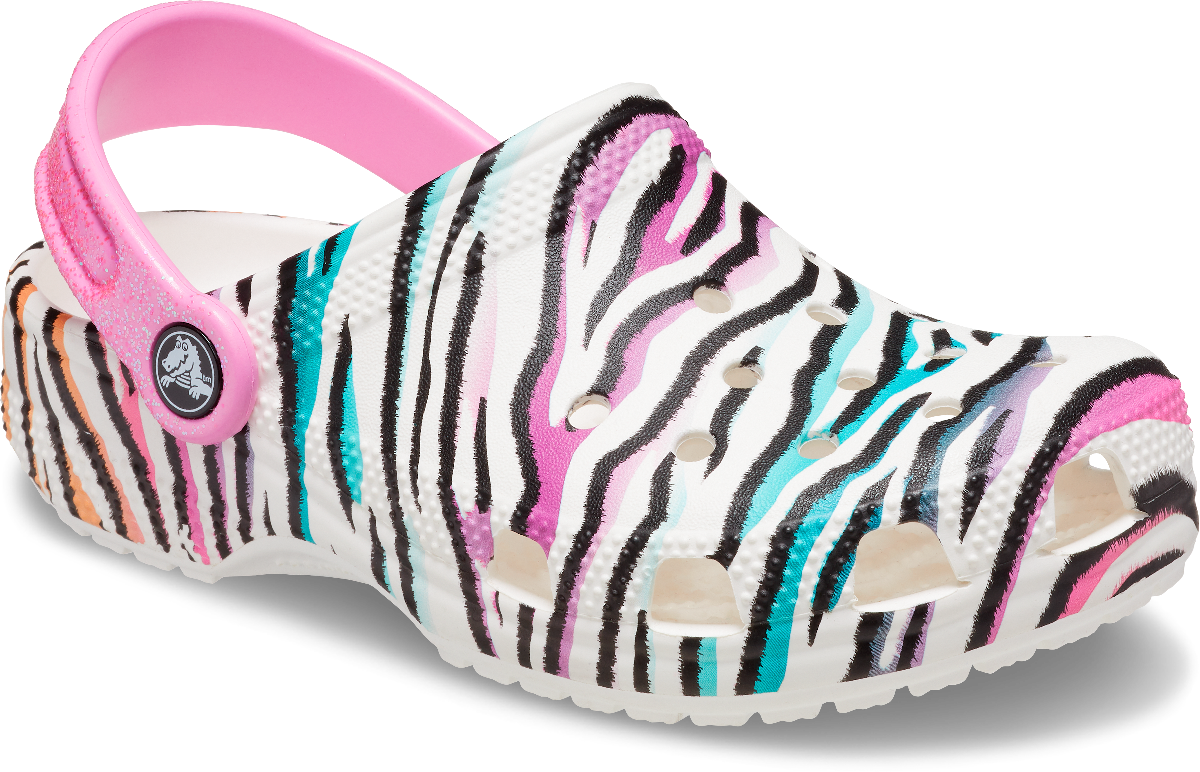 Crocs Womens Classic Zebra Clog Cute, Water Friendly, Stylish & Comfy Shoes  sz 9