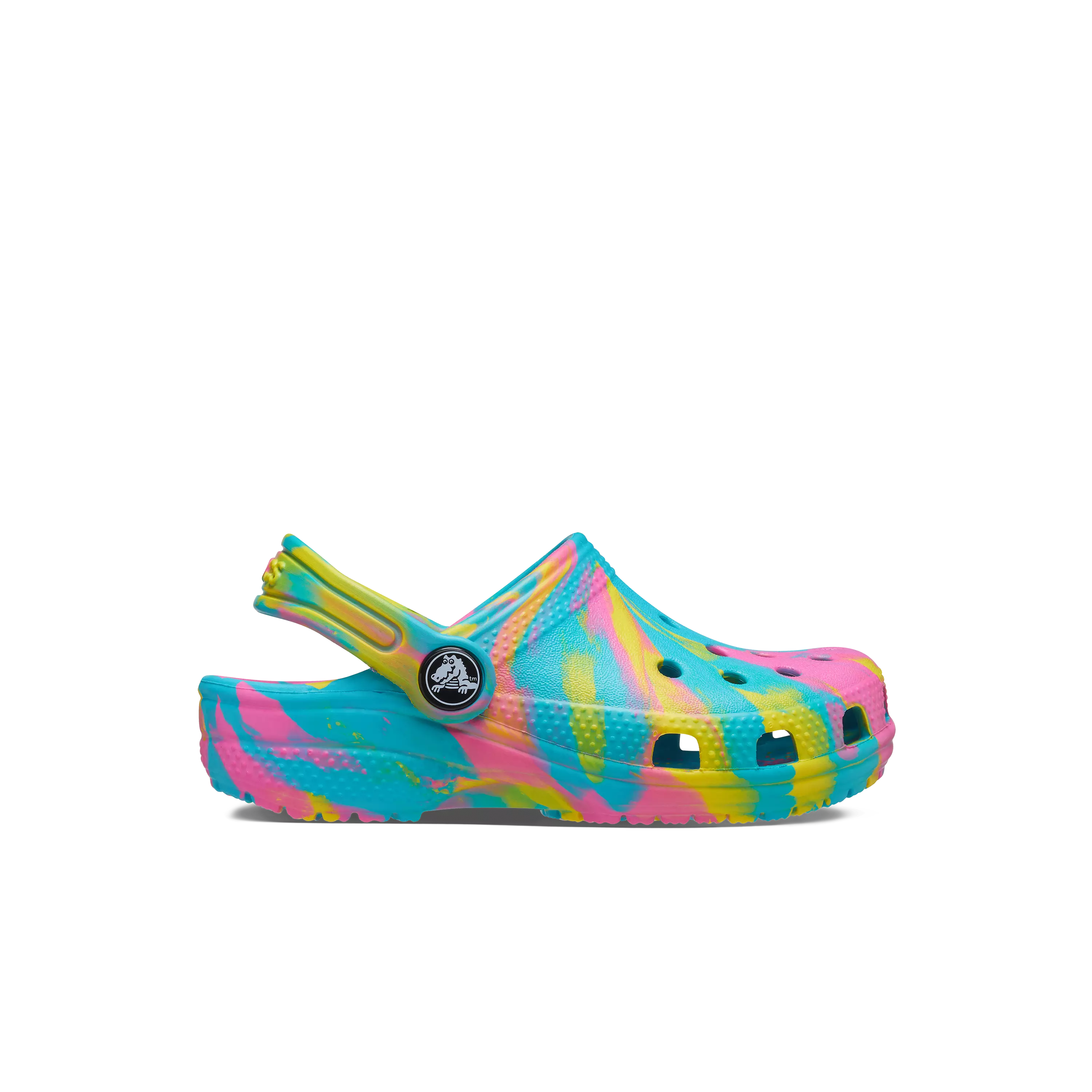 Crocs Classic Marbled "Aqua/Multi" Preschool Girls' Clog - AQUA