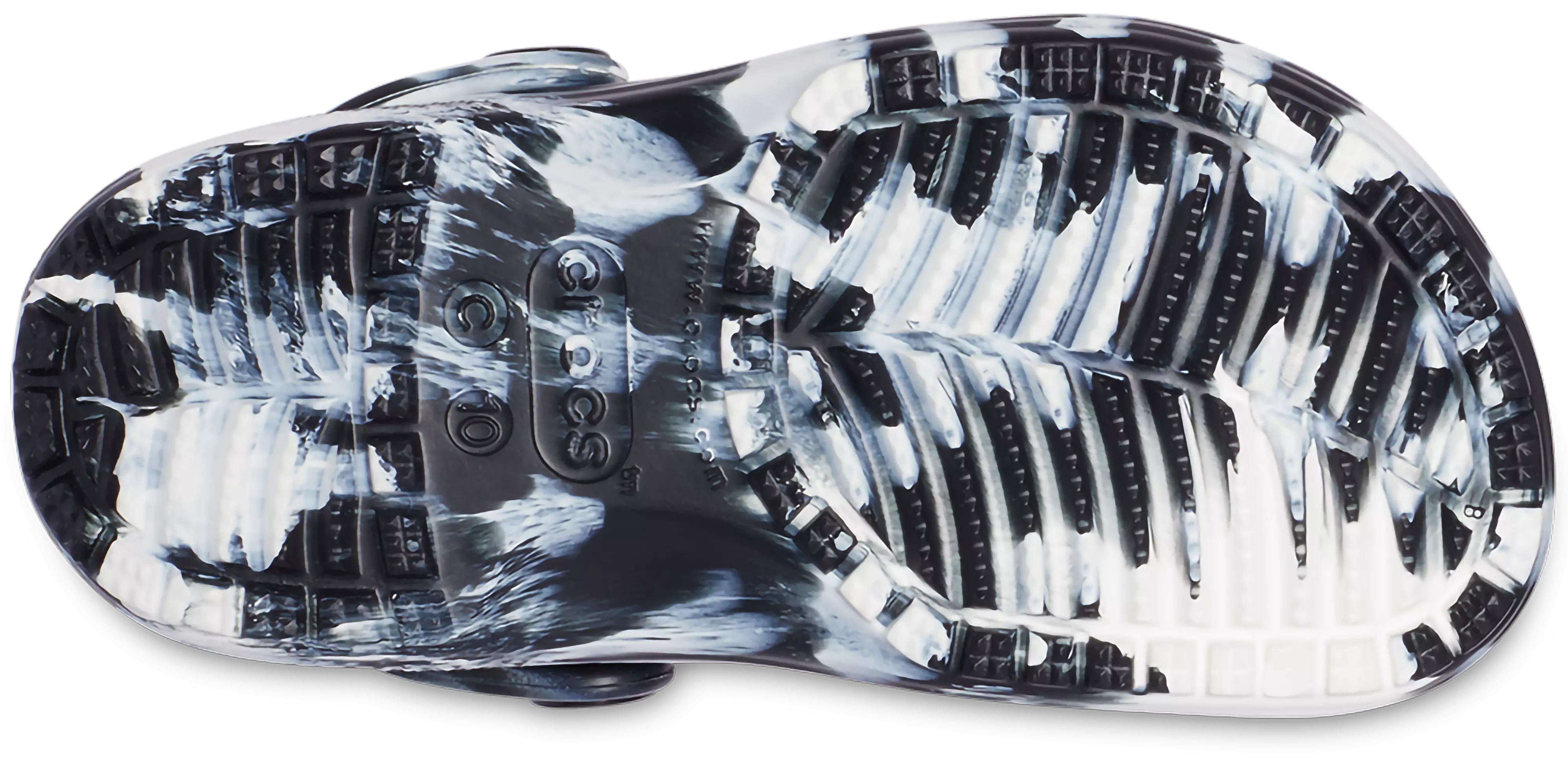 Crocs Classic Marbled "Black/White" Toddler Boys' Clog - BLACK/WHITE