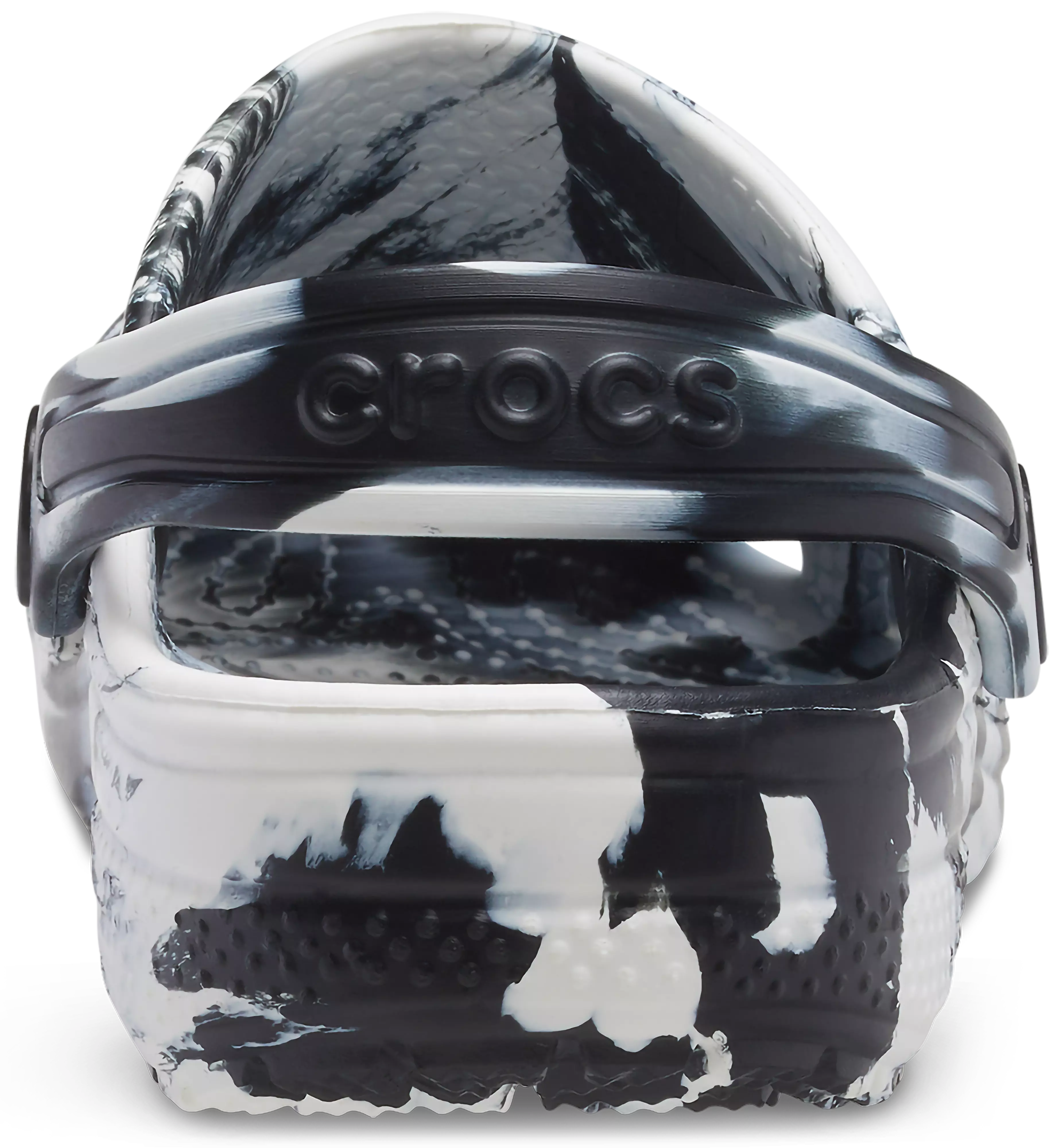 Crocs Classic Marbled "Black/White" Toddler Boys' Clog - BLACK/WHITE