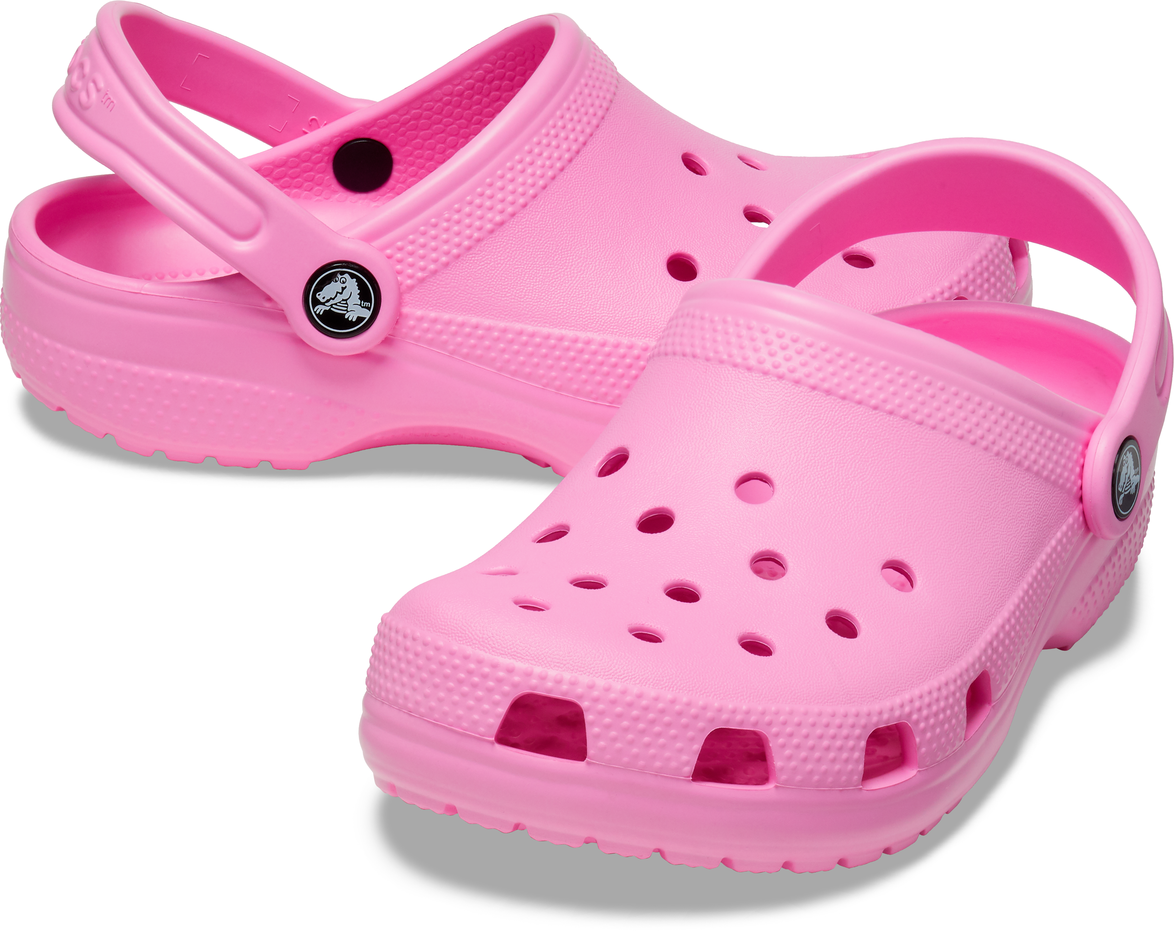 Crocs Classic "Taffy Pink" Grade School Girls' Clog - PINK Thumbnail View 3