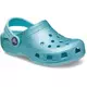 Crocs Classic Glitter "Ice Blue" Toddler Girls' Clog - LT BLUE Thumbnail View 4