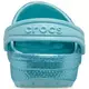 Crocs Classic Glitter "Ice Blue" Toddler Girls' Clog - LT BLUE Thumbnail View 7