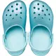 Crocs Classic Glitter "Ice Blue" Toddler Girls' Clog - LT BLUE Thumbnail View 6