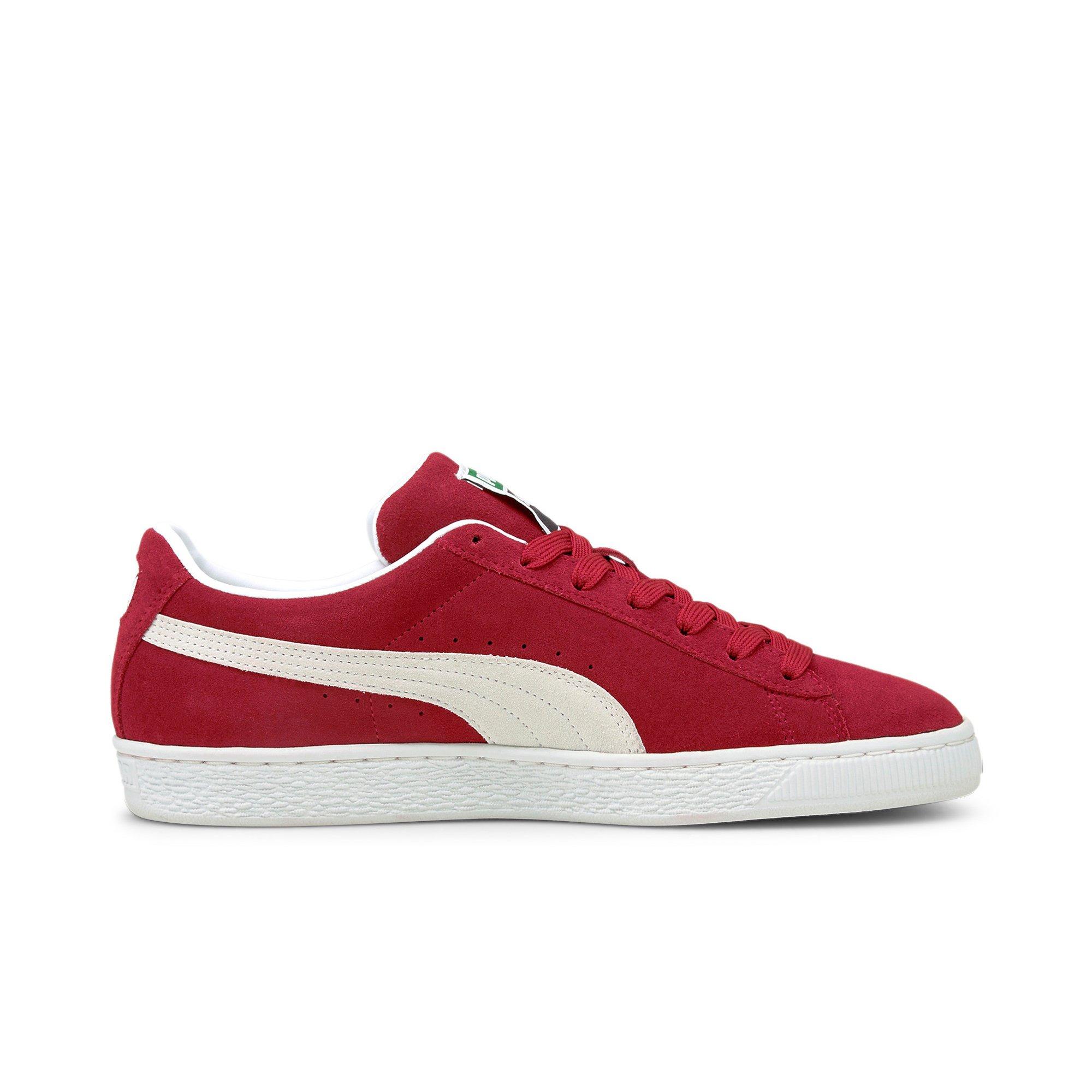 Suede Classic 21 Mens Lifestyle Shoe (Burgundy/White)