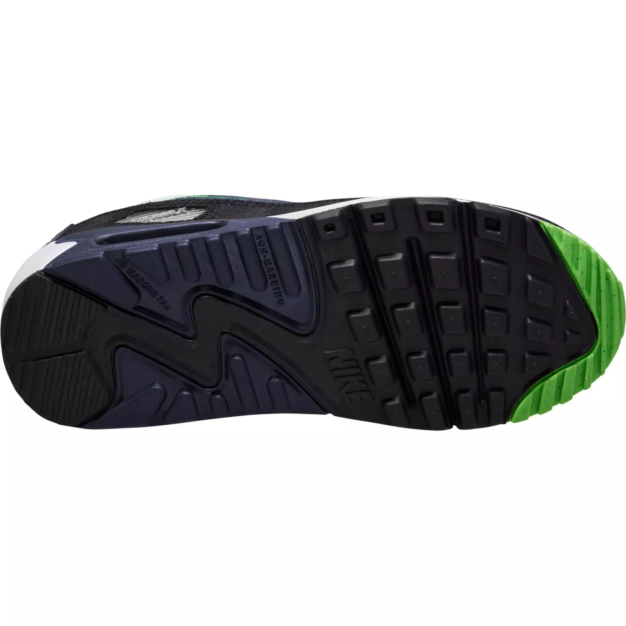 Nike Air Max 90 LTR SE "Air Emerald" Grade School Boys' Shoe - BLACK/GREEN