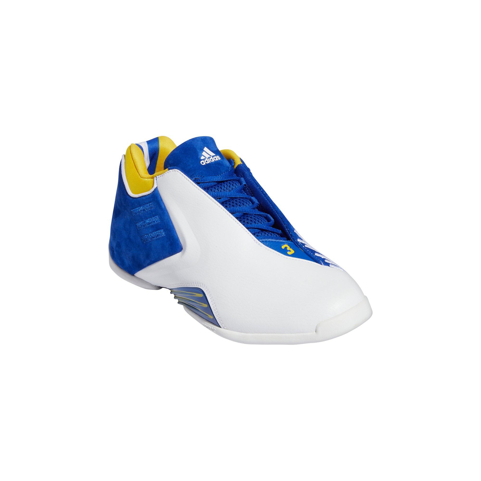 perro evolución Grapa adidas T-Mac 3 Restomod "Ftwr White/Team Royal Blue/Yellow" Men's  Basketball Shoe