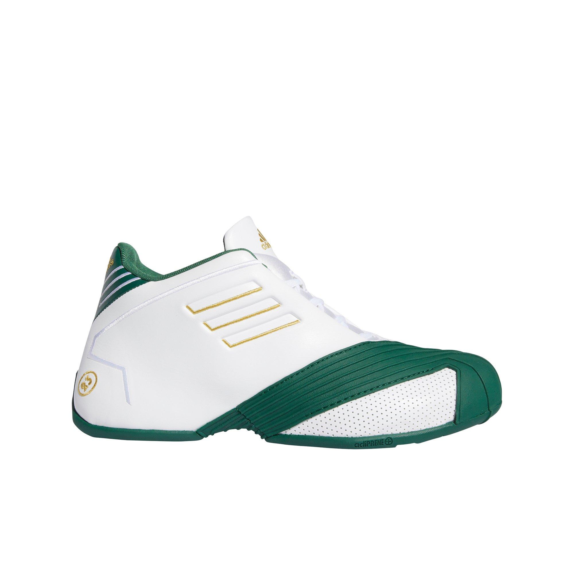 adidas T-Mac 1 Ftwr White/Gold Metallic/Team Dark Green Men's Basketball  Shoe - Hibbett