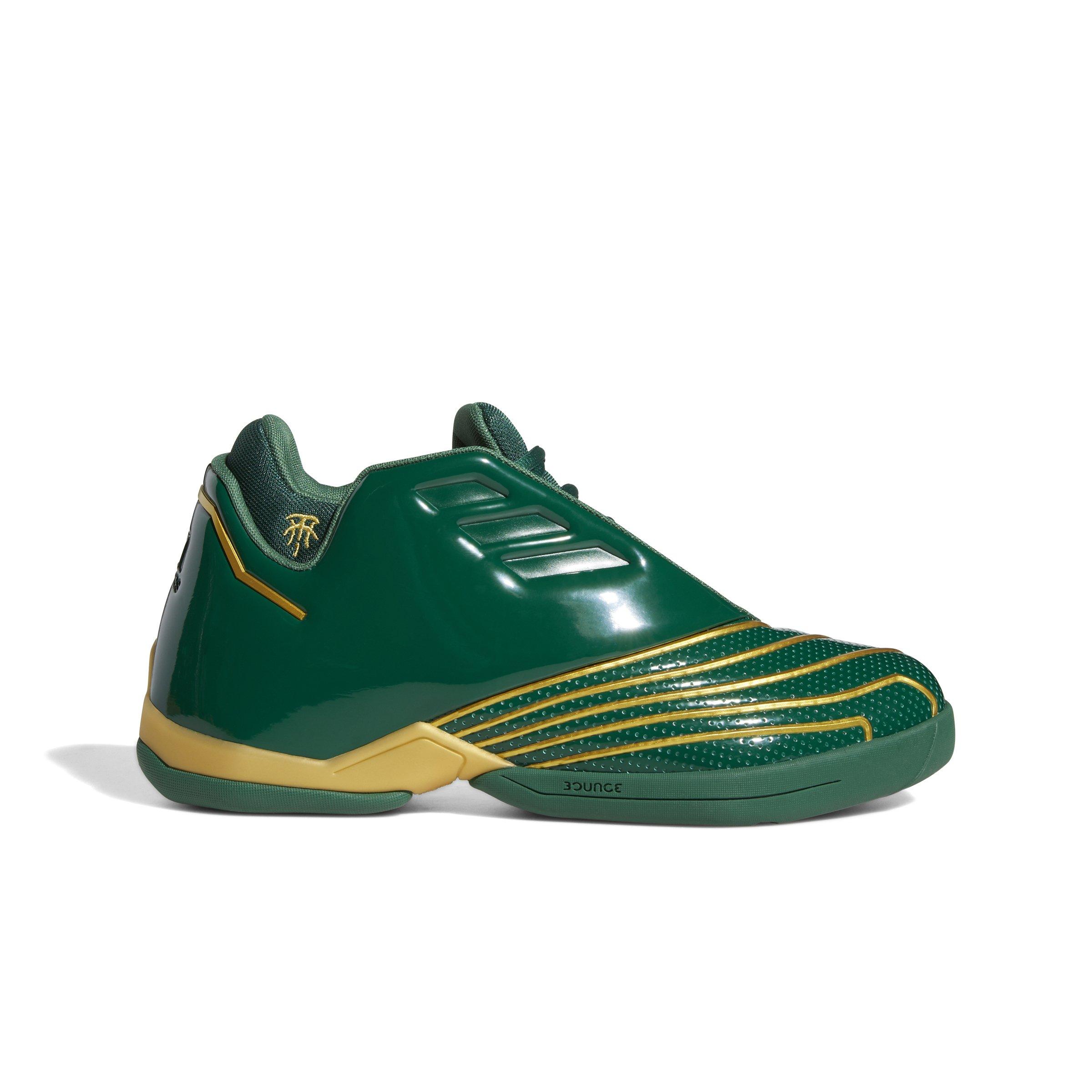 adidas T-Mac 1 Ftwr White/Gold Metallic/Team Dark Green Men's Basketball  Shoe - Hibbett