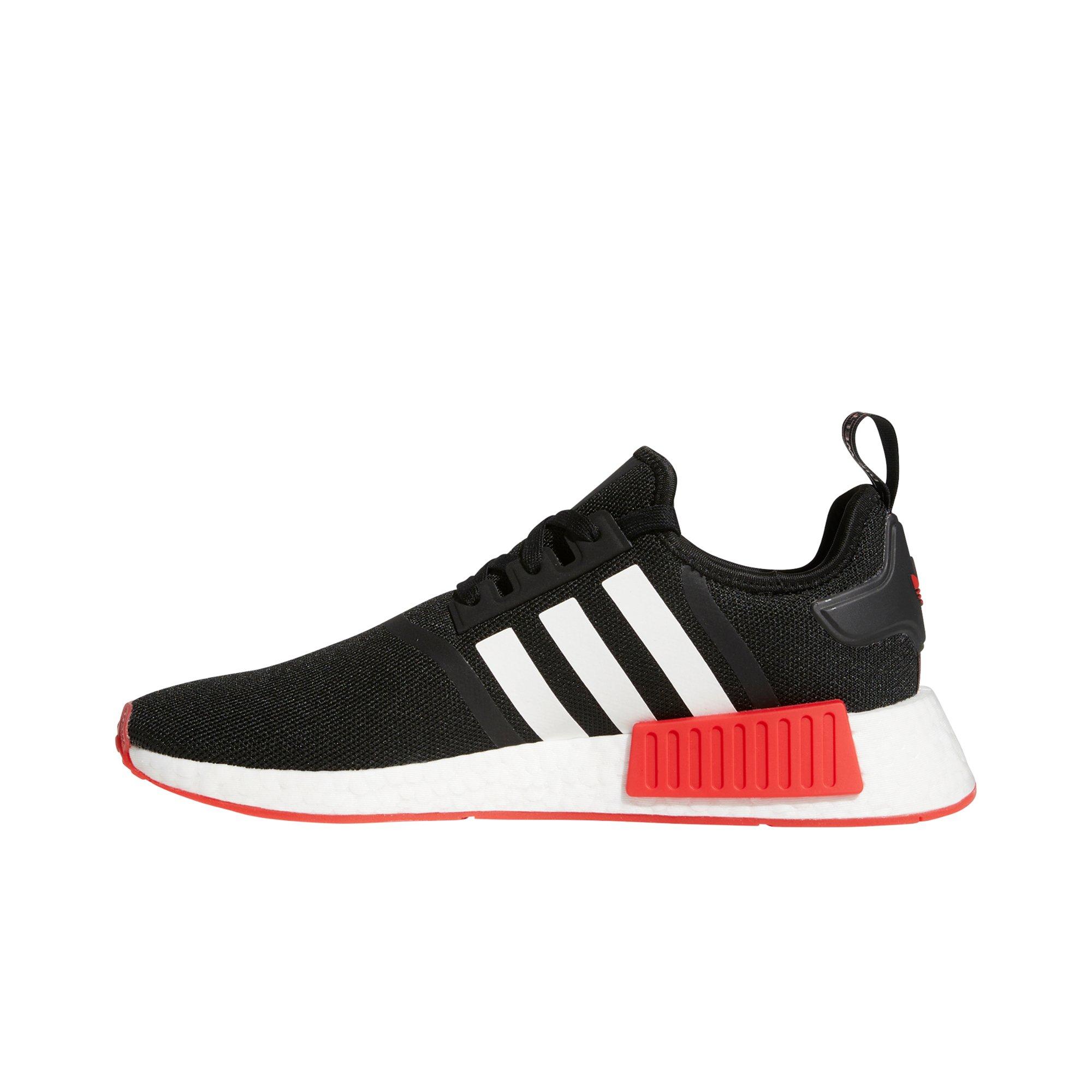  adidas NMD_R1 Shoes Mens,Core Black/Cloud White/Vivid Red, 9  US