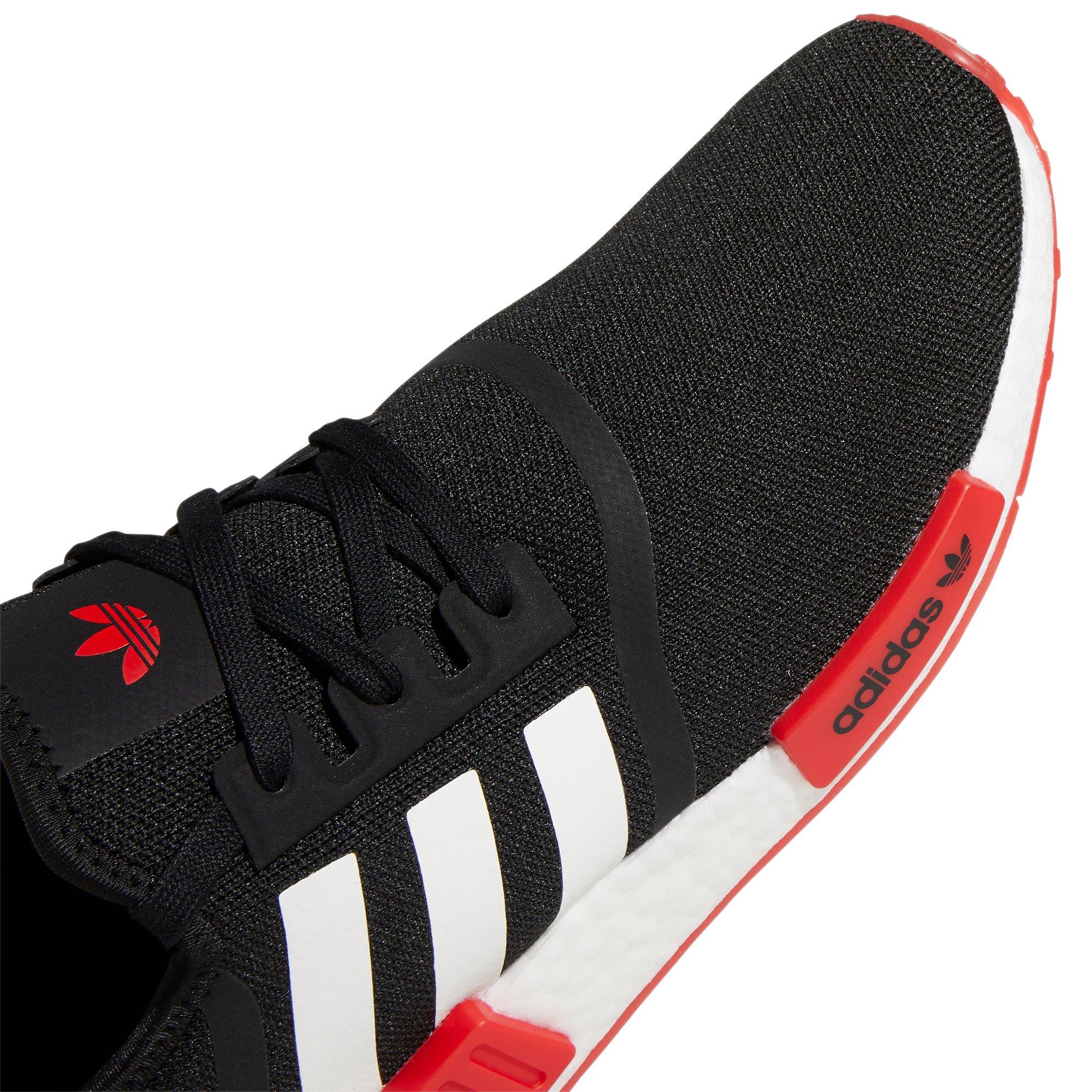 adidas NMD_R1 "Core White/Vivid Red" Men's Running Shoe - Hibbett | City Gear
