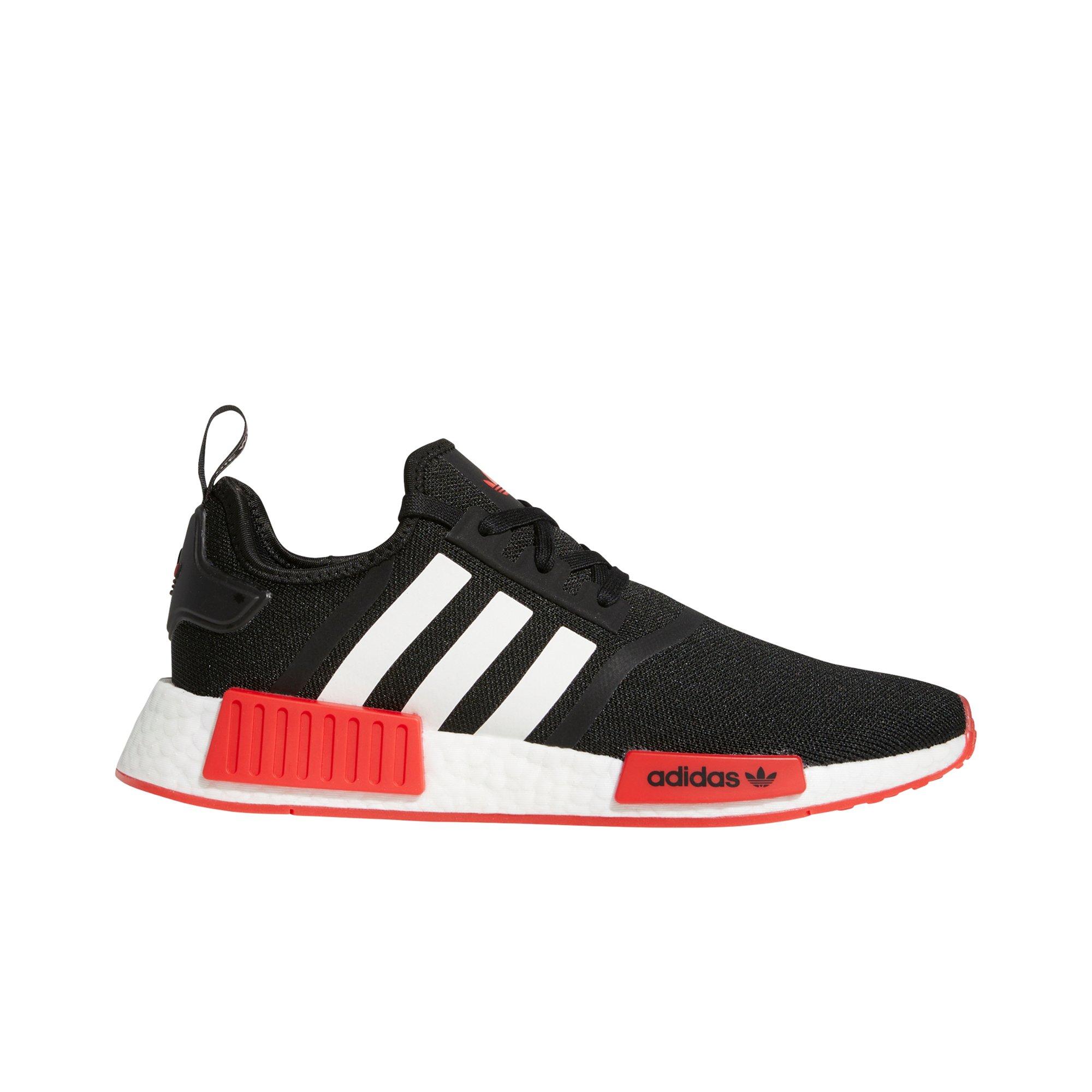 adidas NMD_R1 "Core White/Vivid Red" Men's Running Shoe - Hibbett | City Gear