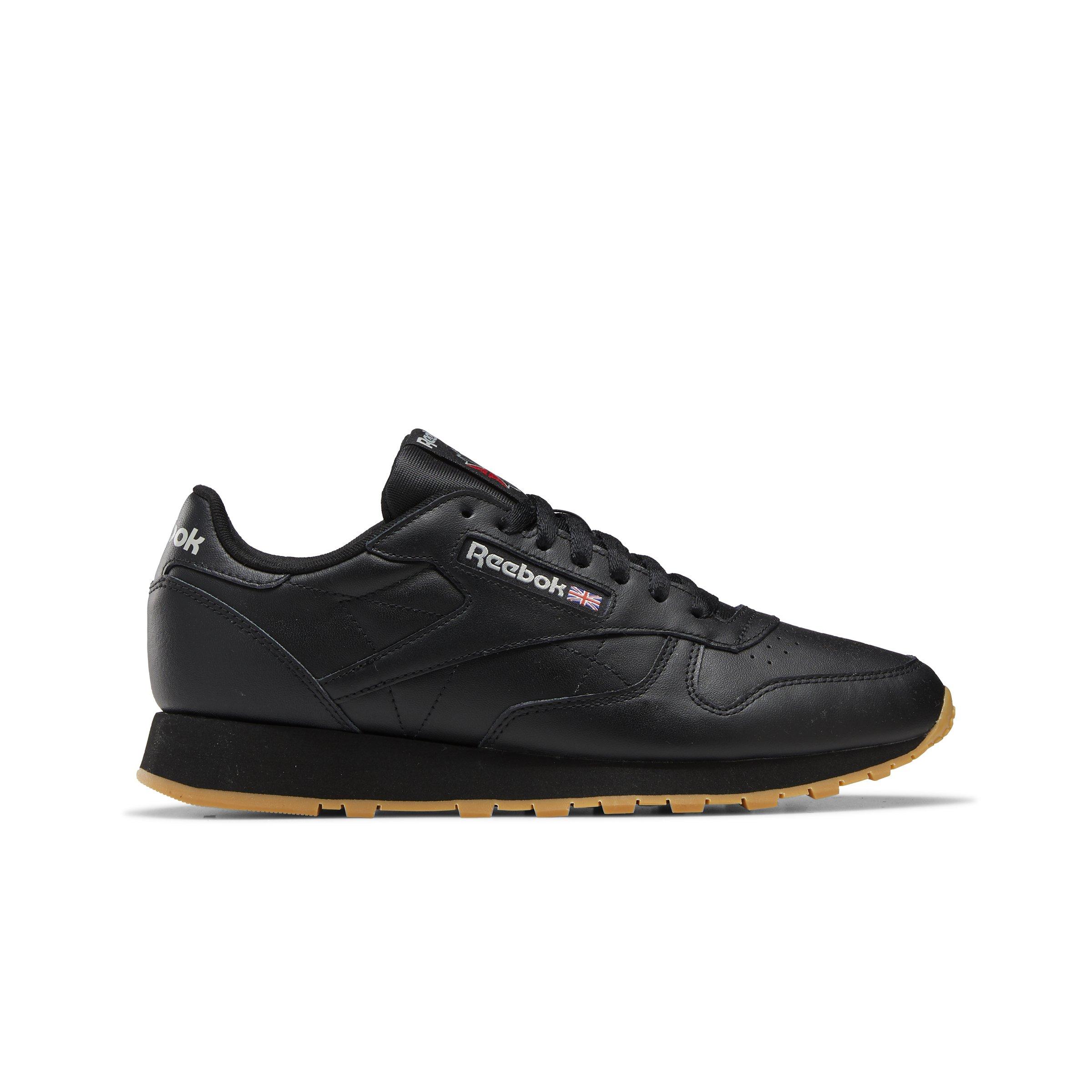 puesto Puñalada de acuerdo a Reebok Classic Leather "Black/Gum" Men's Shoe