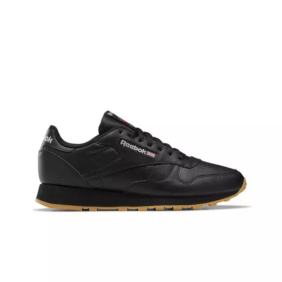 Reebok Leather "Black/Gum" Men's Shoe - Hibbett | City Gear