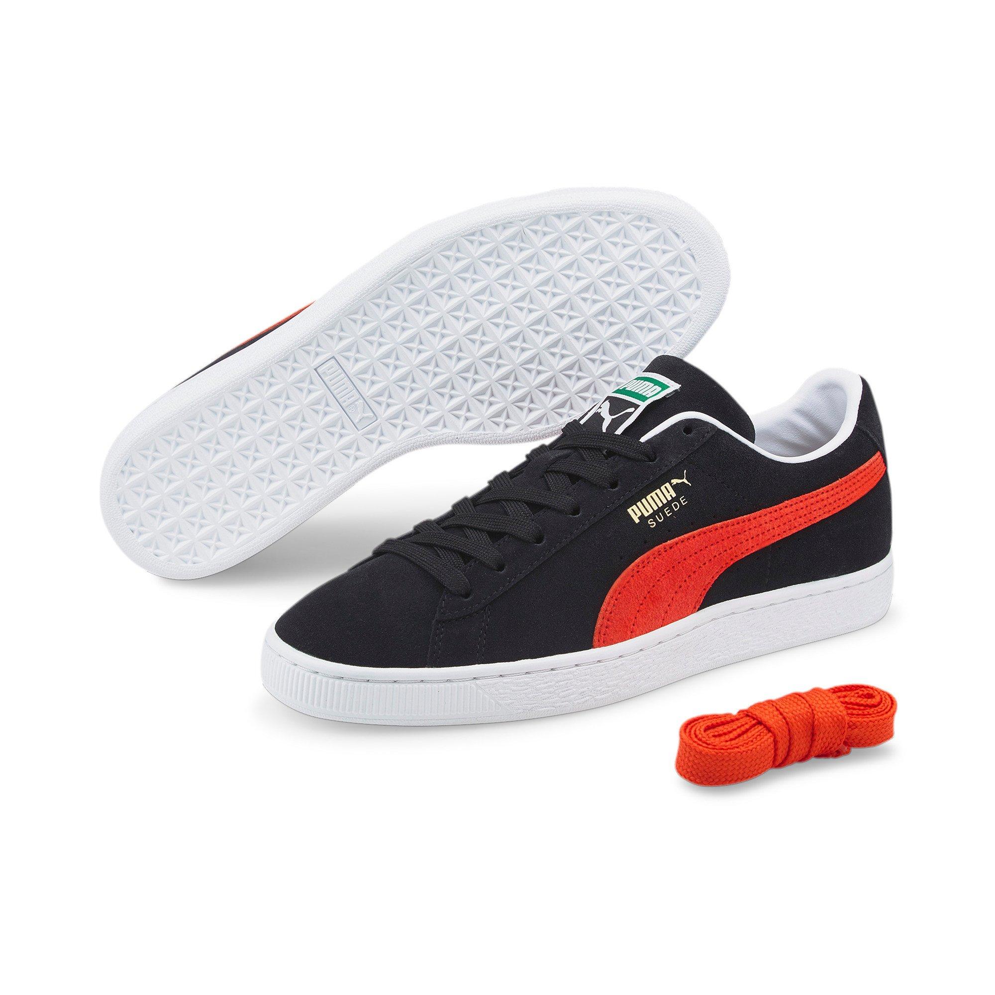 Red puma store suede mens