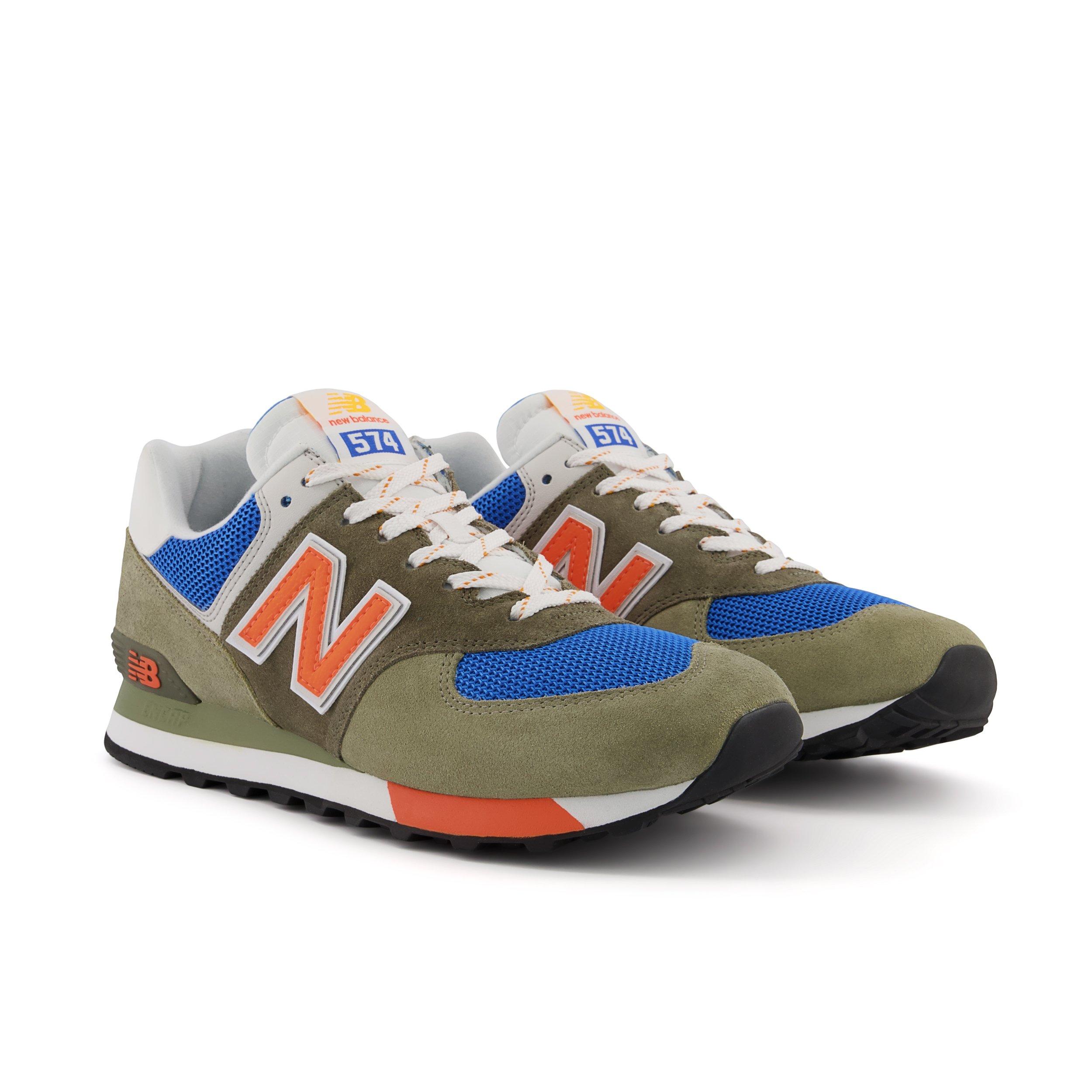 New balance shop ml574 bleu orange