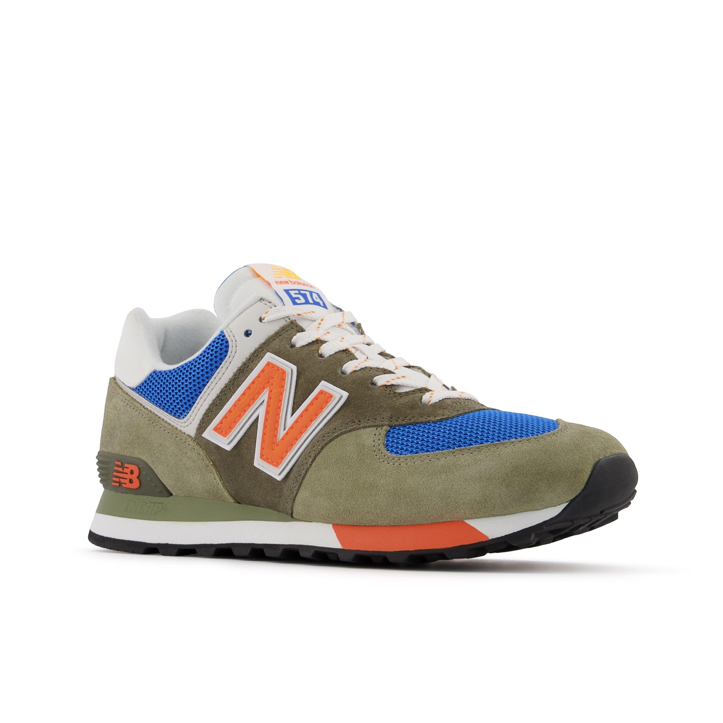 New balance clearance grey orange blue