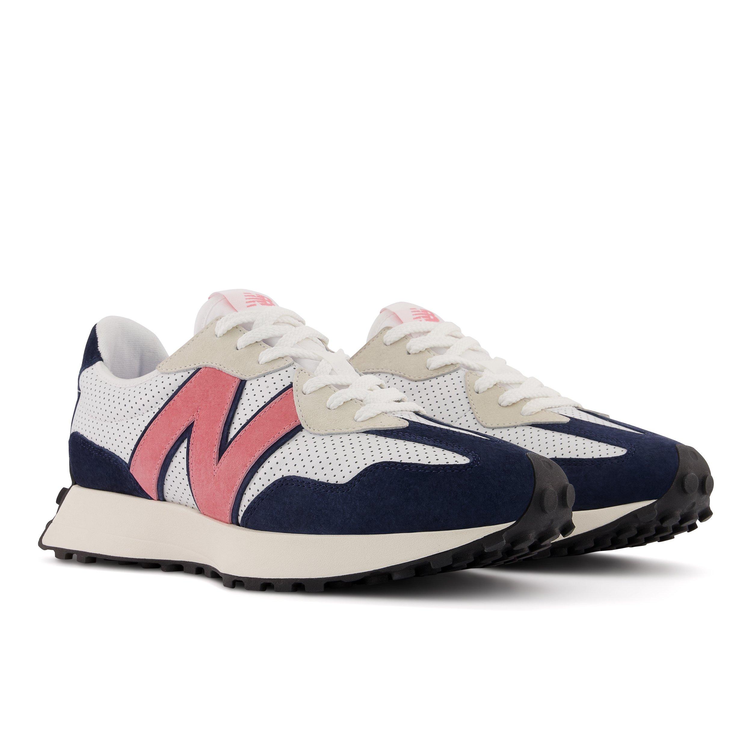 New balance pink blue clearance white