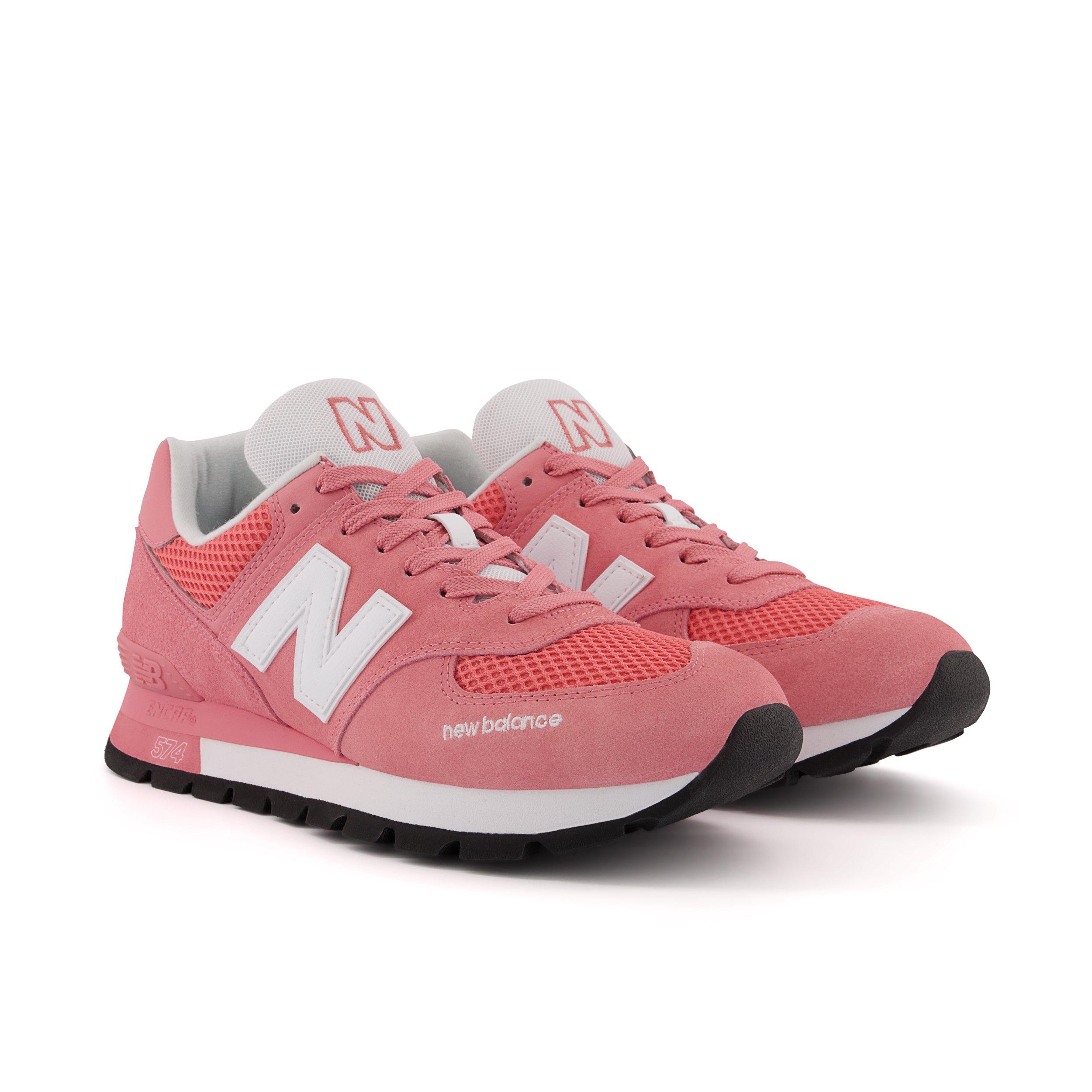 New balance 574 hot sale pink white