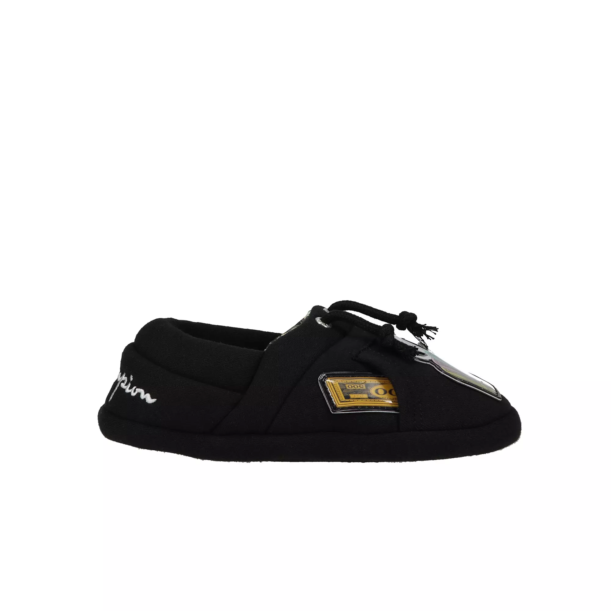 Champion University "Monopoly Stacks" Preschool Kids' Slipper - BLACK/MULTI