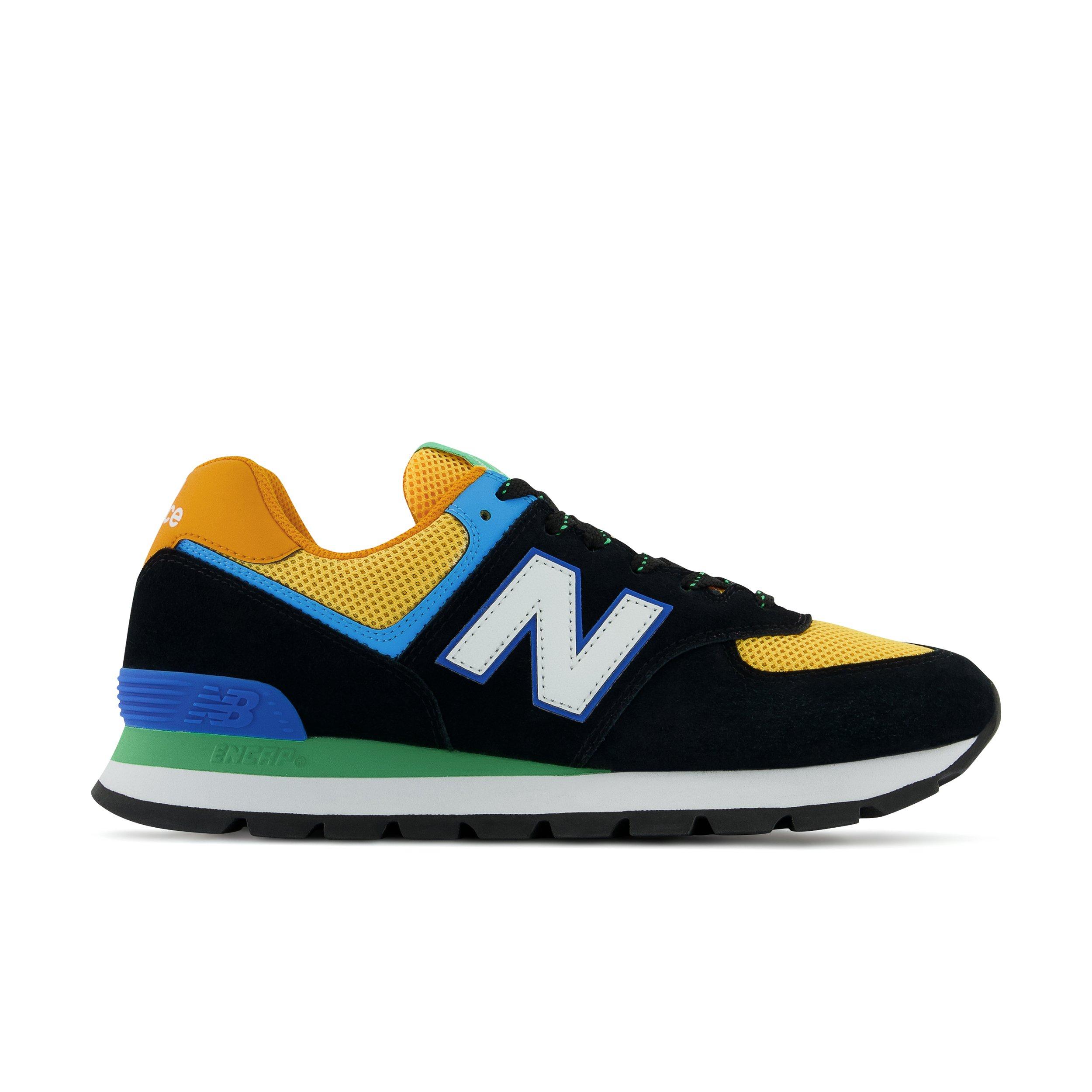 New balance 574 clearance orange blue