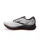 Brooks Ghost 14 "Grey/Navy/Red" Men's Running Shoe - GREY/NAVY/RED Thumbnail View 2