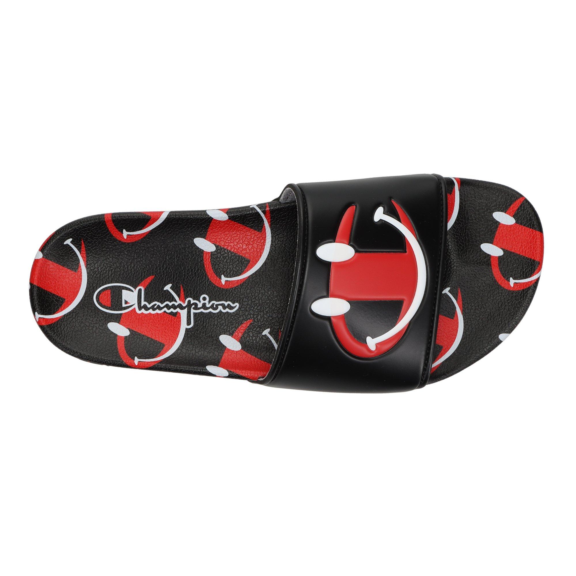 Black and best sale red champion slides