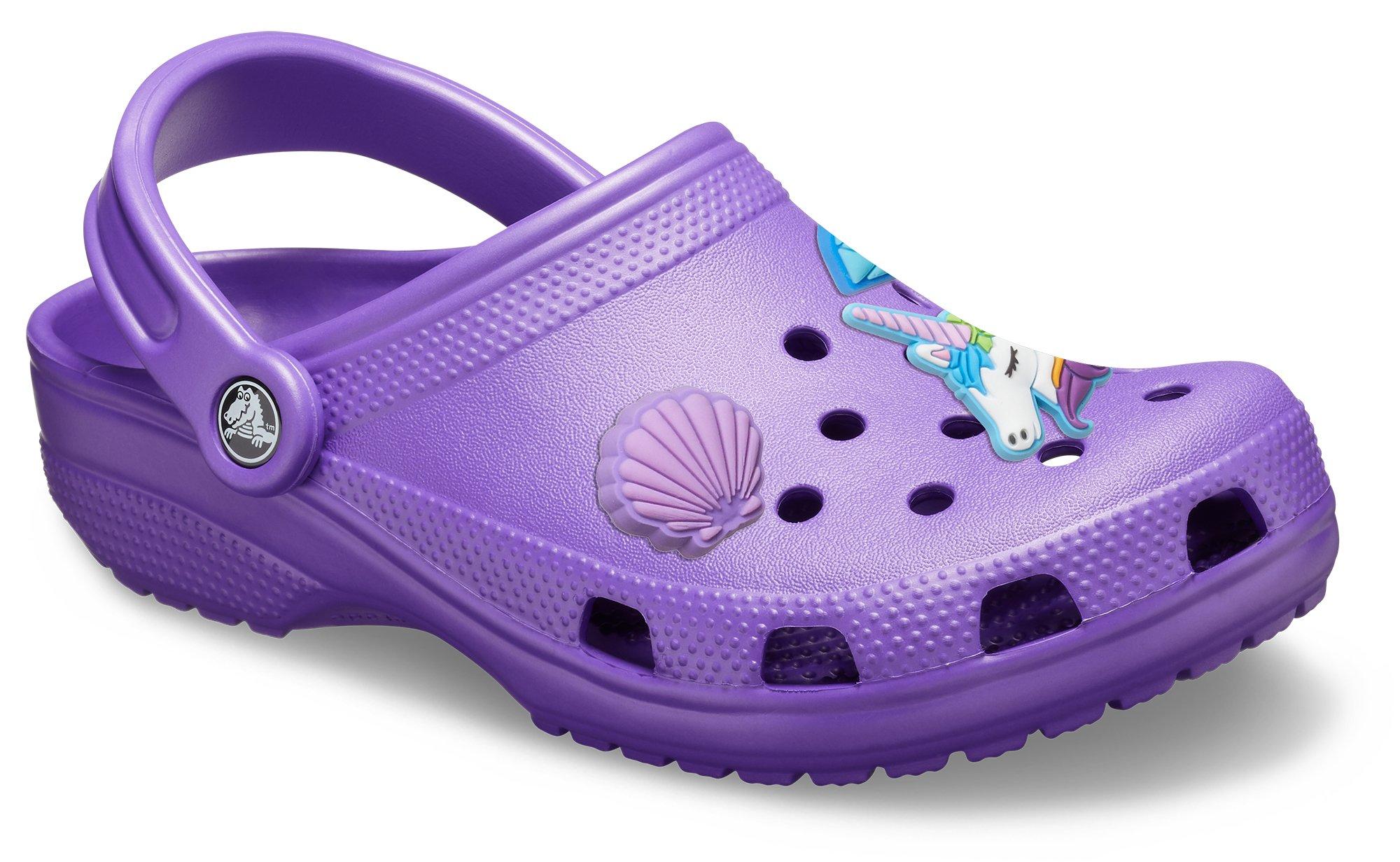 Neon purple crocs best sale